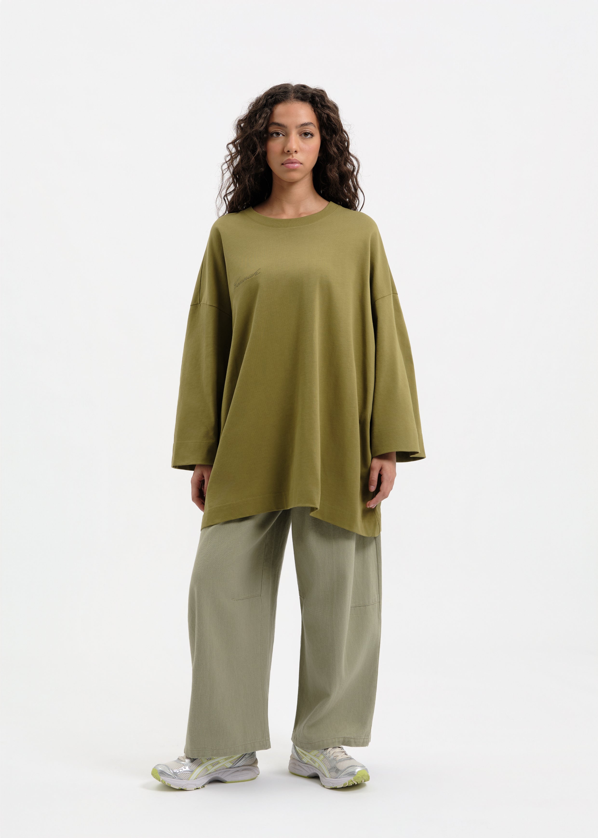 Kaki oversized t-shirt