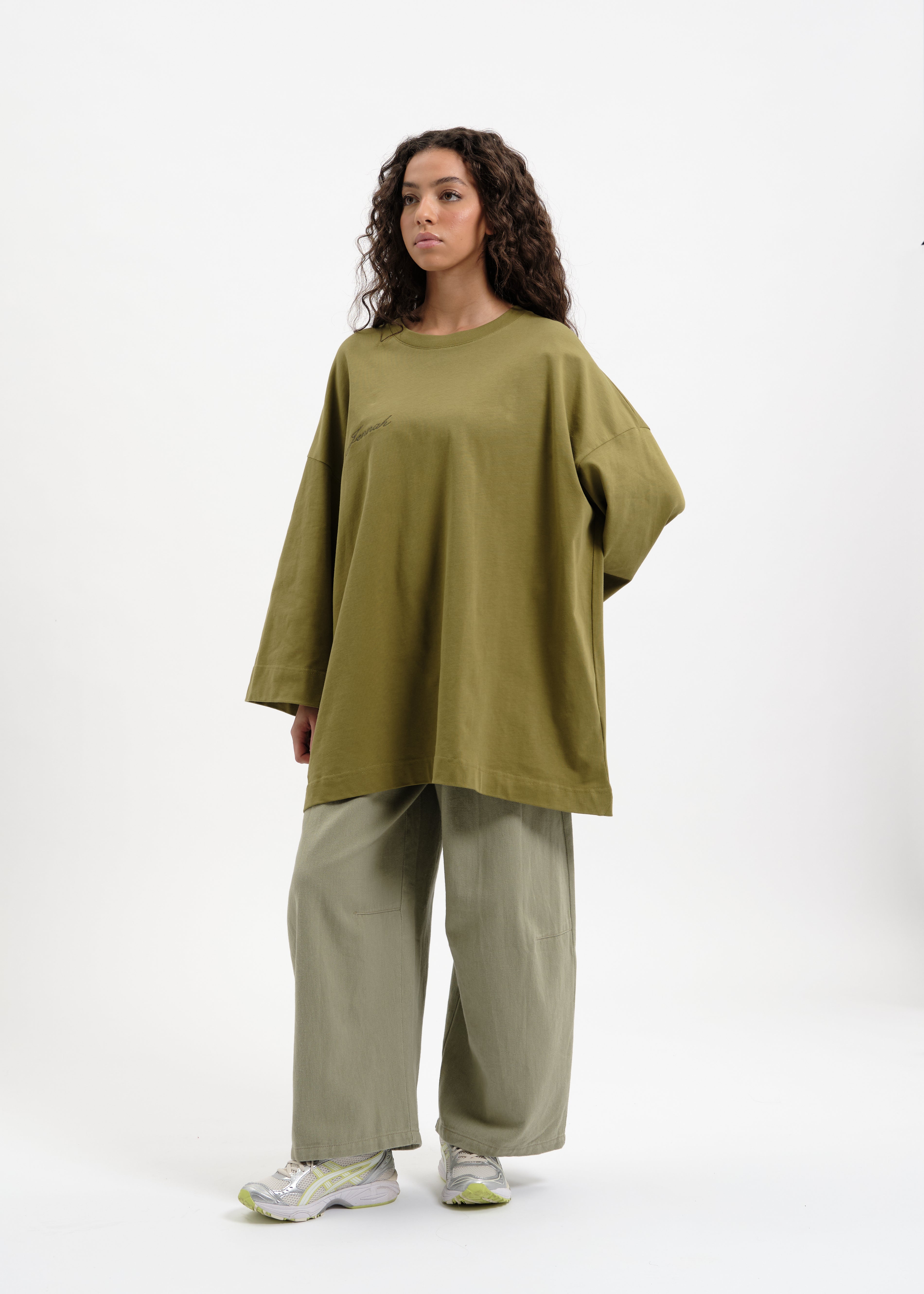 Kaki oversized t-shirt