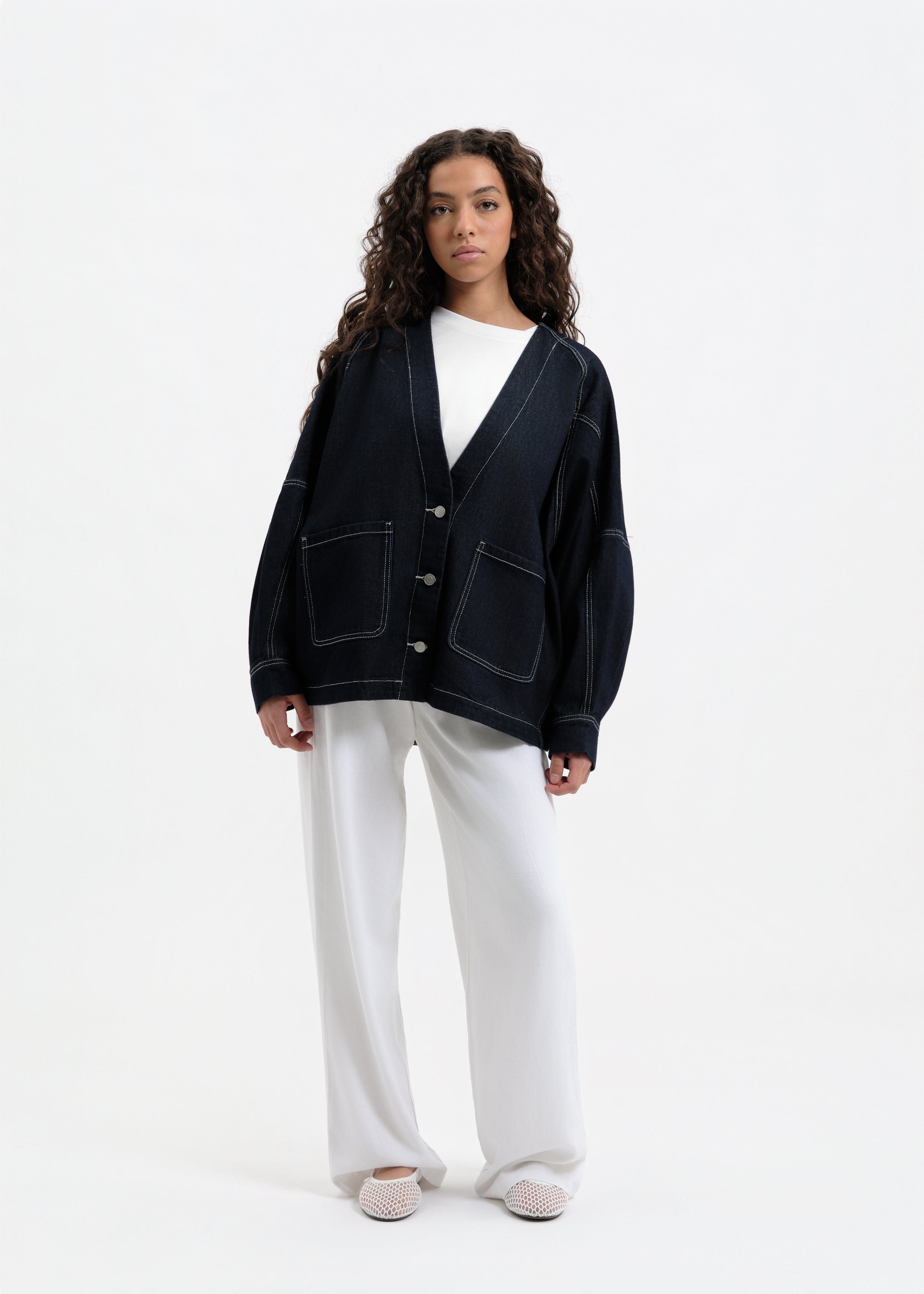 Oversize denim jacket