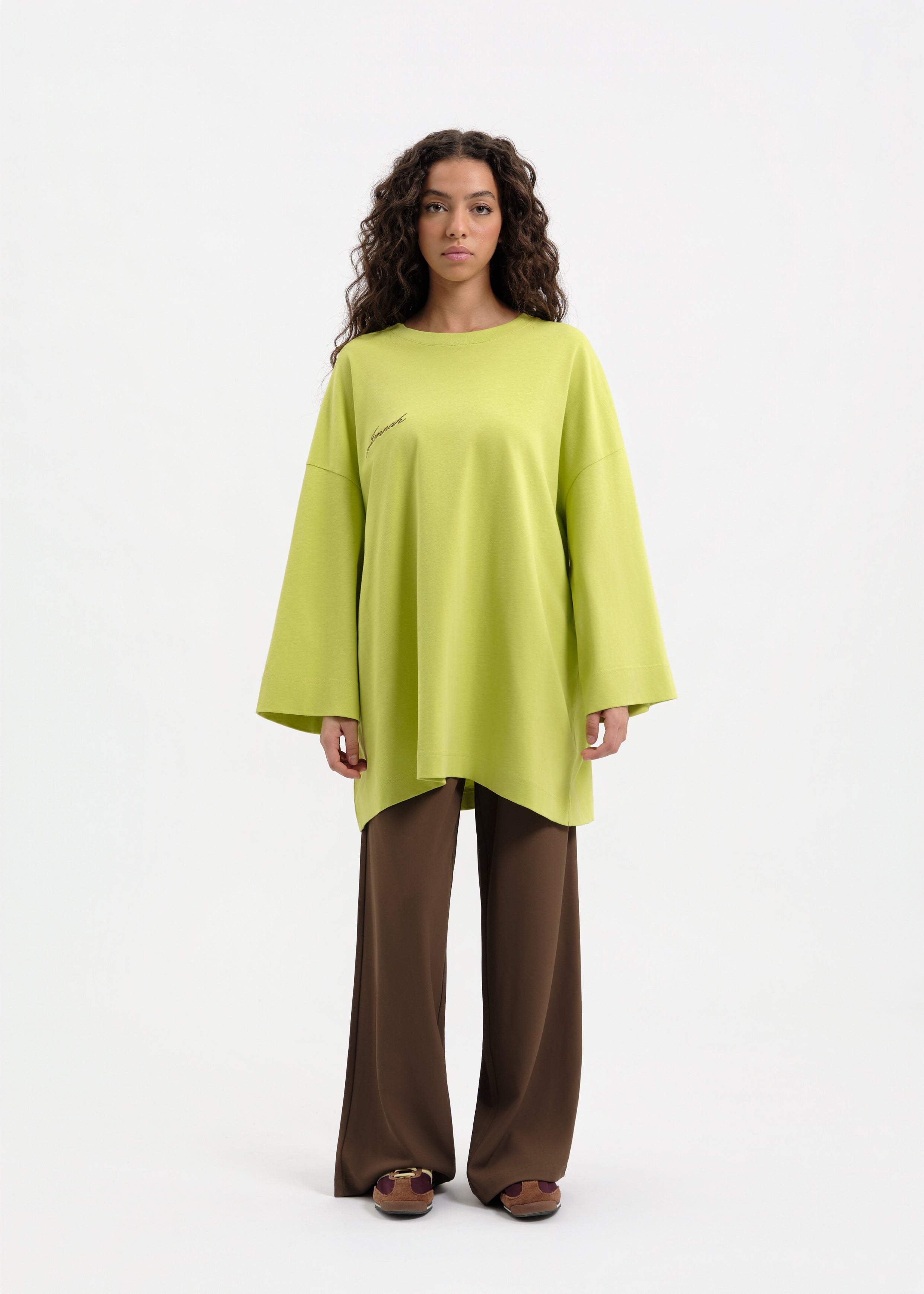 T-shirt oversize zitoun