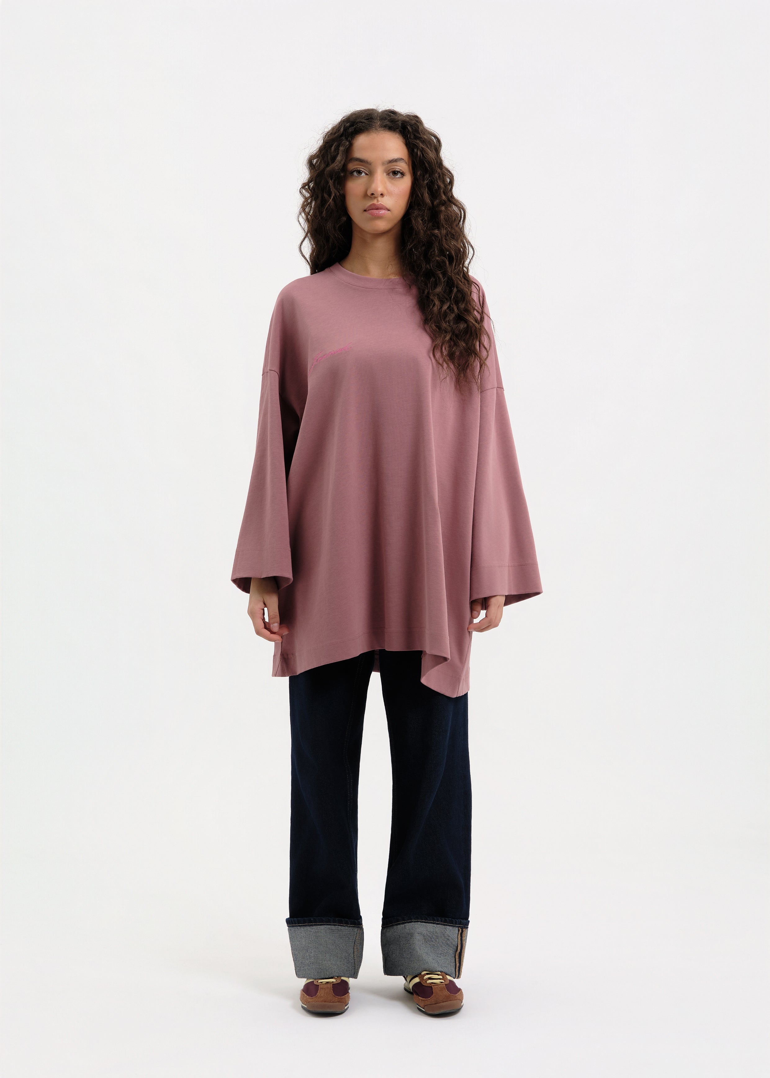 T-shirt oversize rose gold