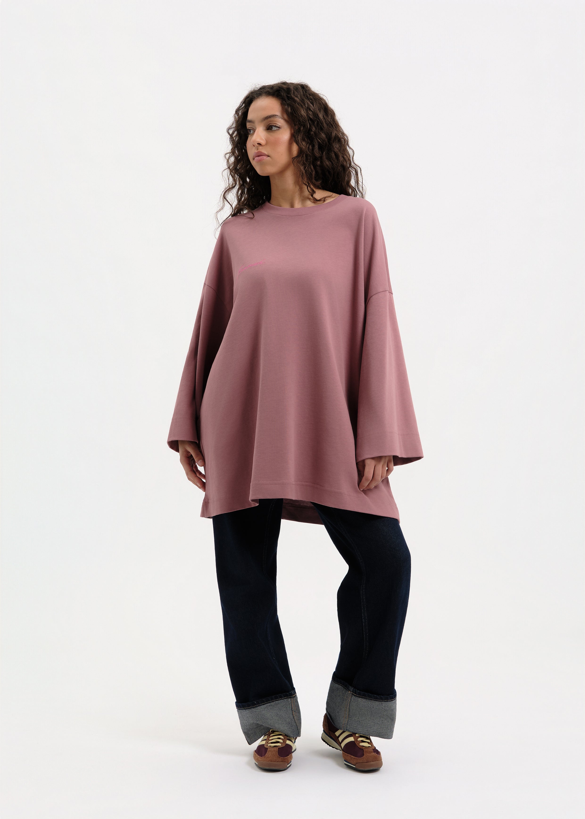 T-shirt oversize rose gold