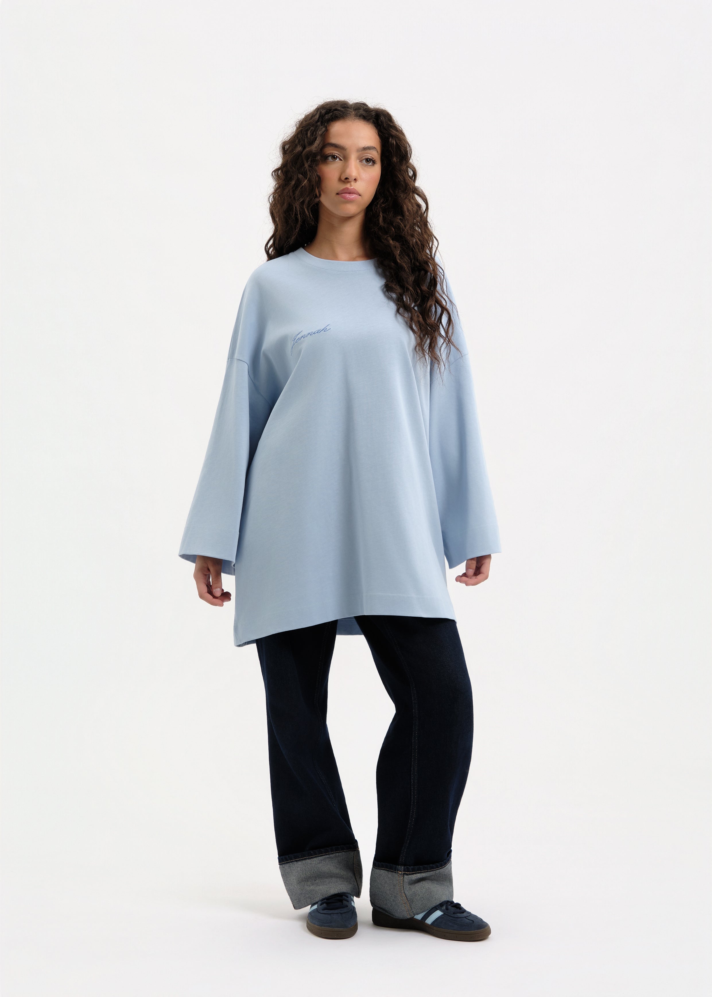 T-shirt oversize baby blue