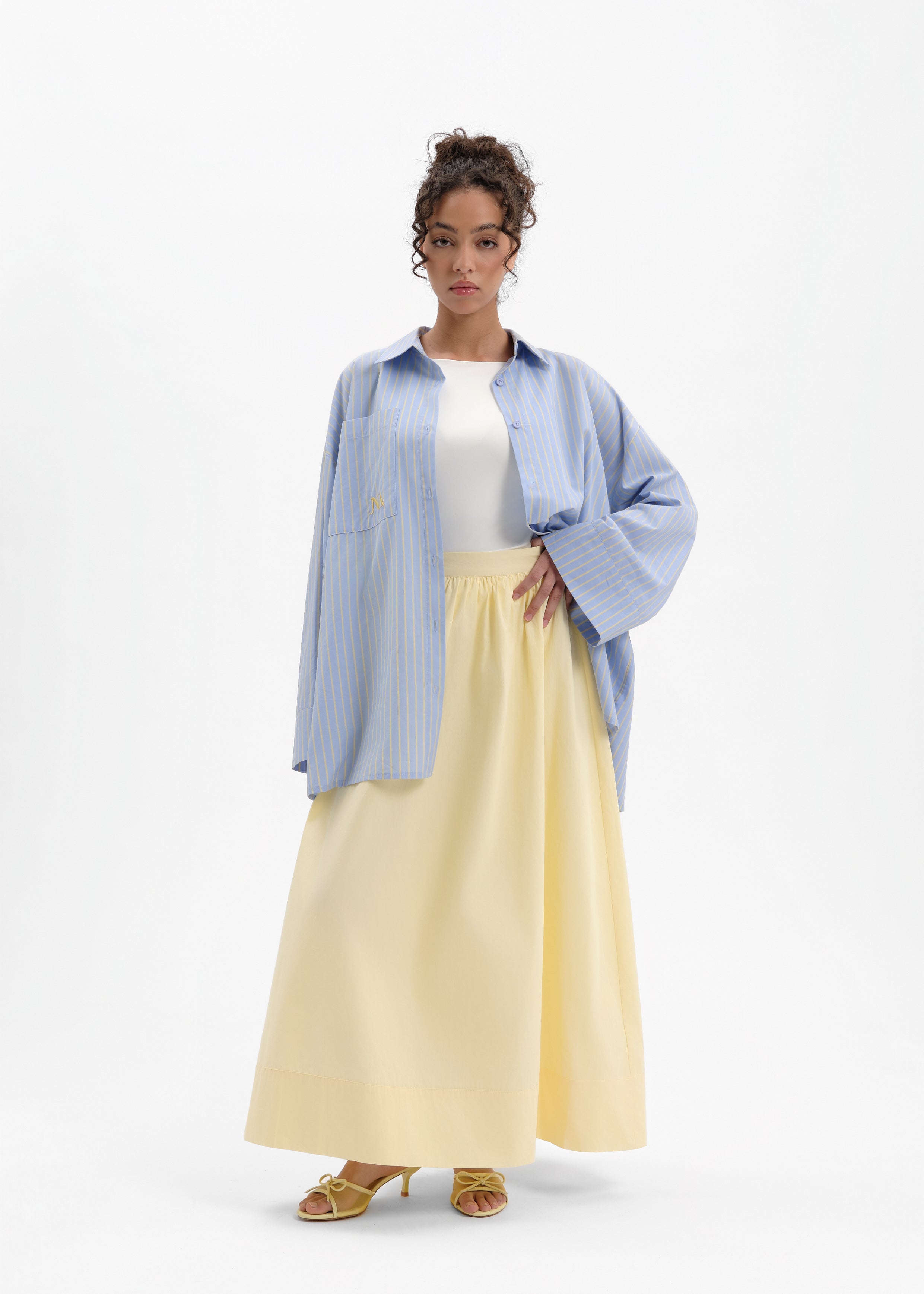 Oversized skirt summer lemon