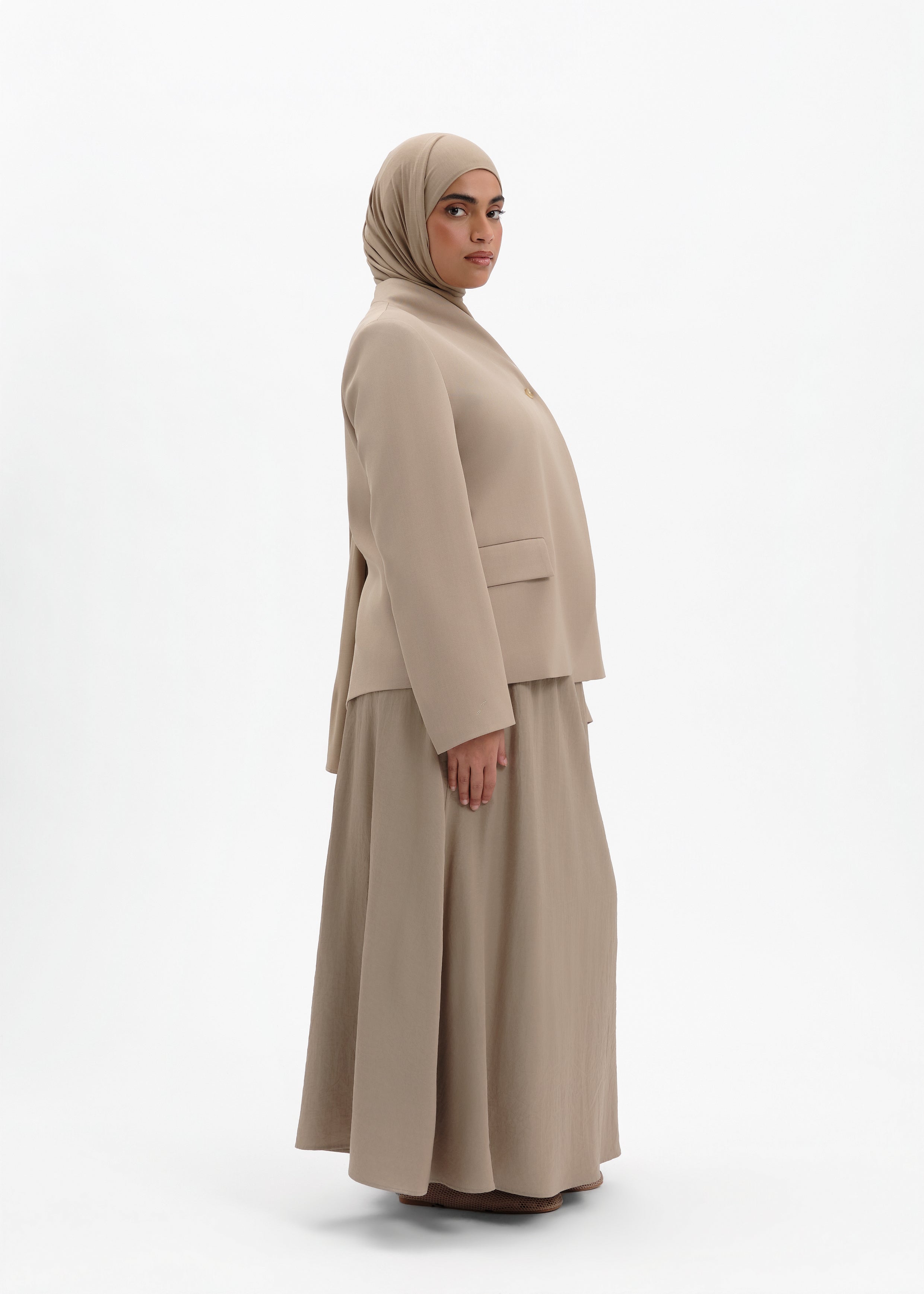 Structured blazer taupe