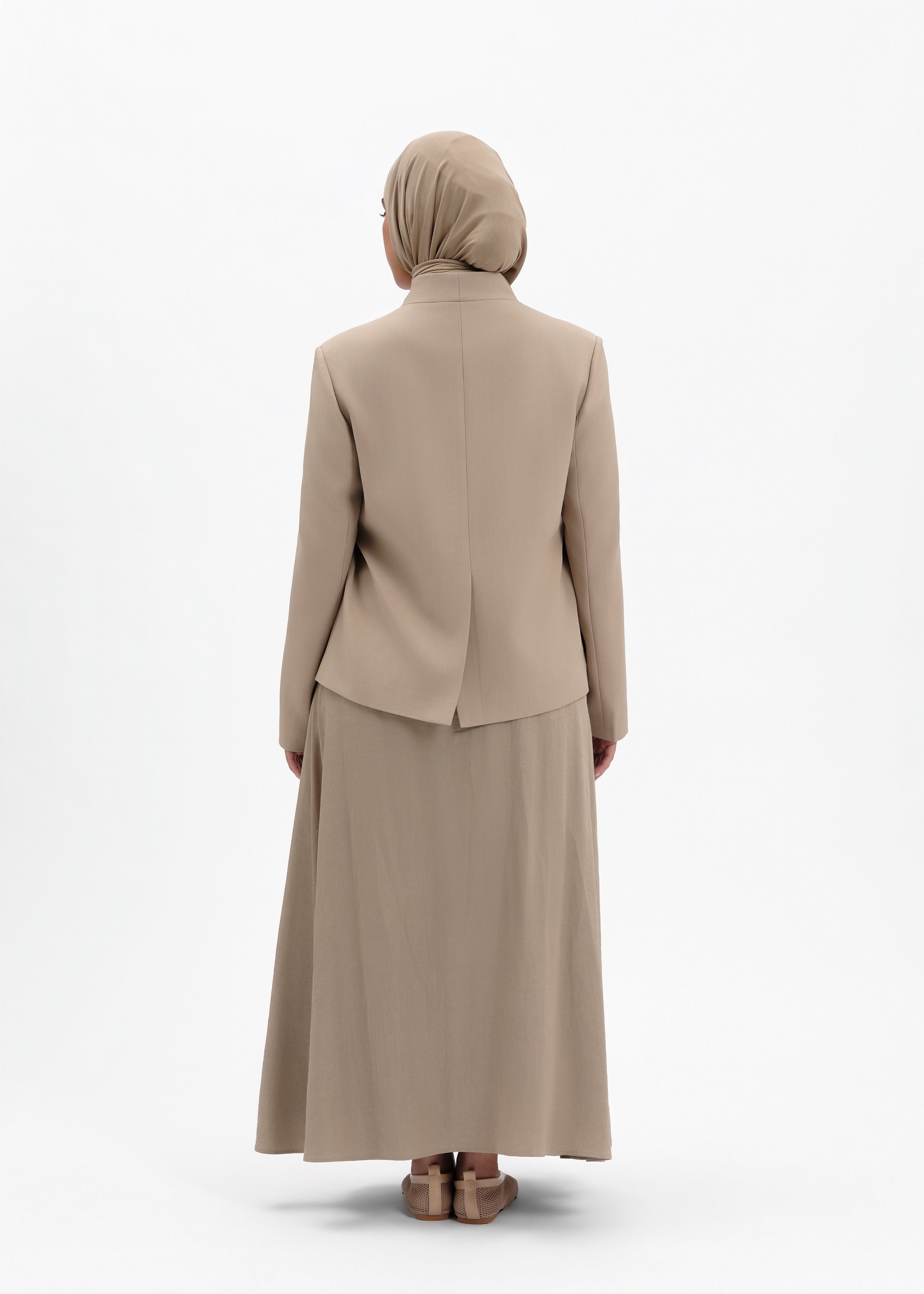 Structured blazer taupe