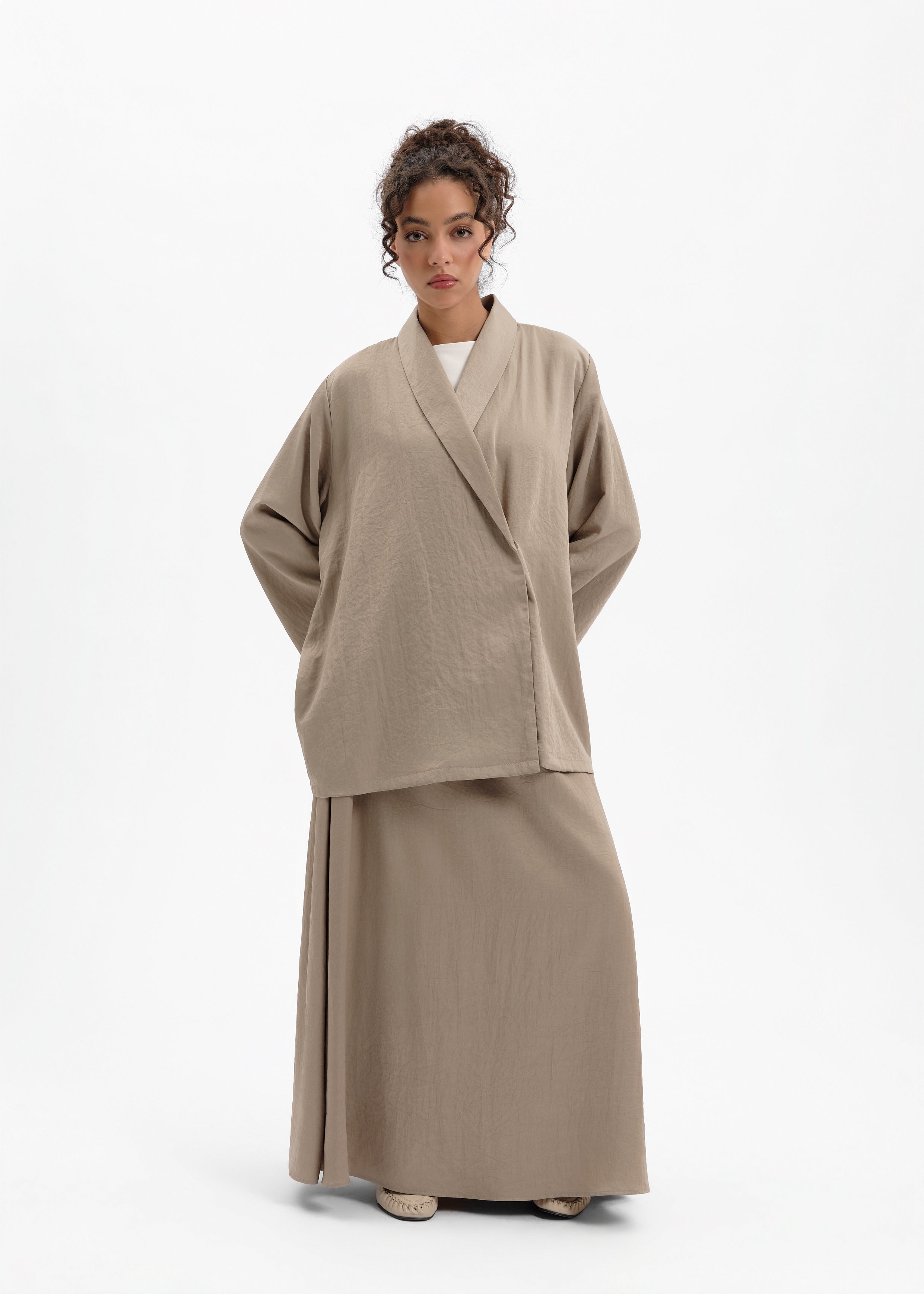 Ora skirt taupe