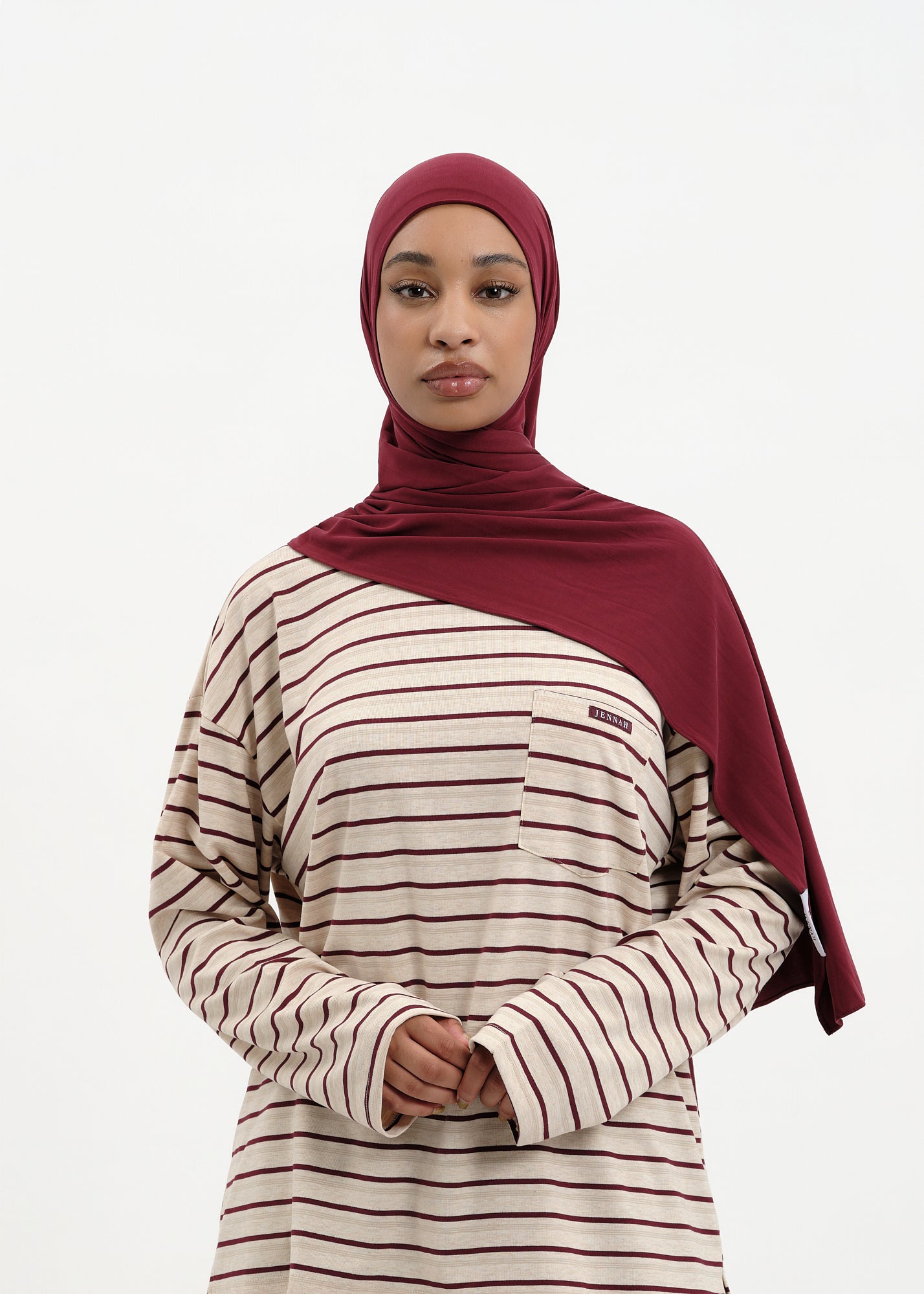Jersey breath burgundy