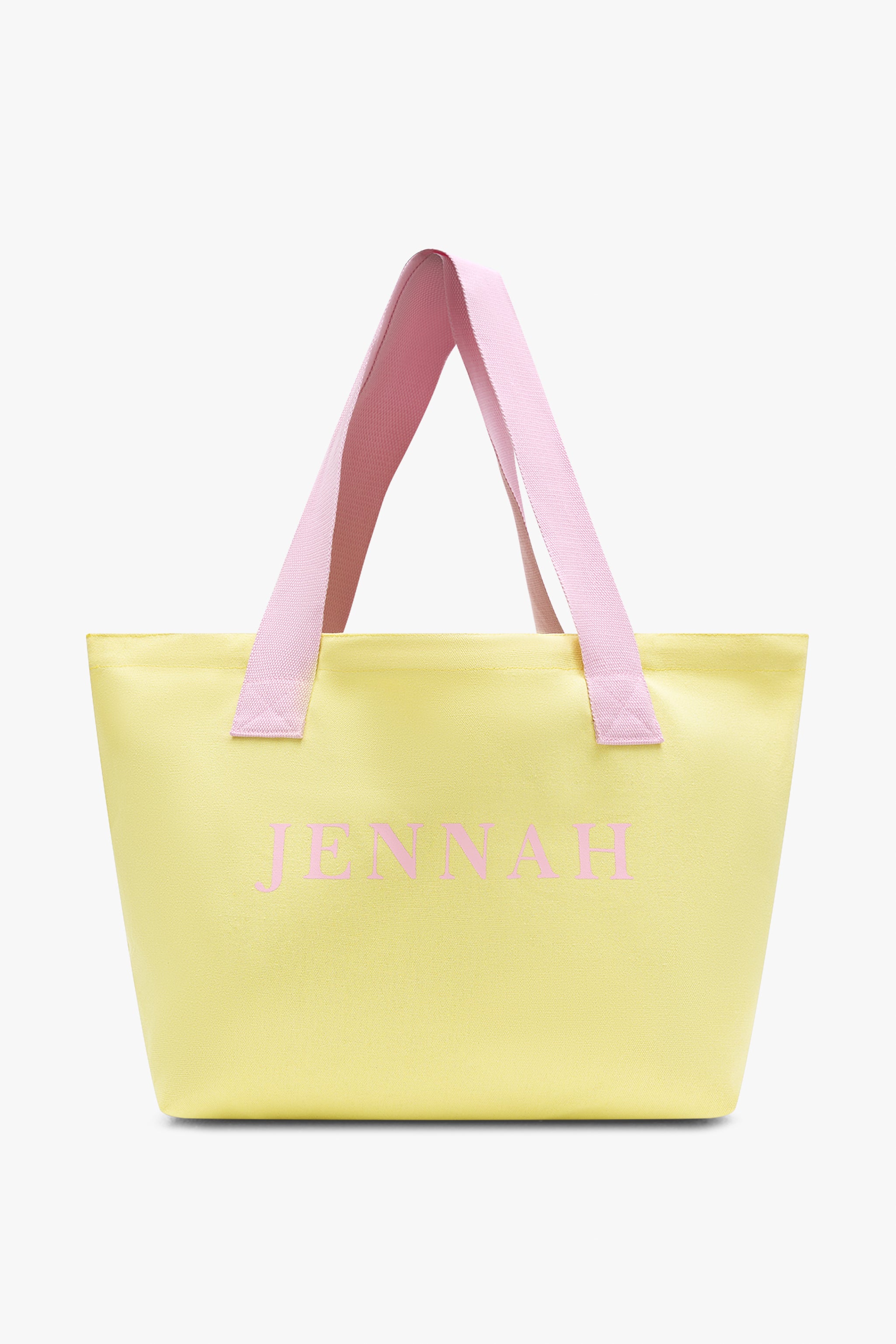 Tote bag jennah jaune et rose
