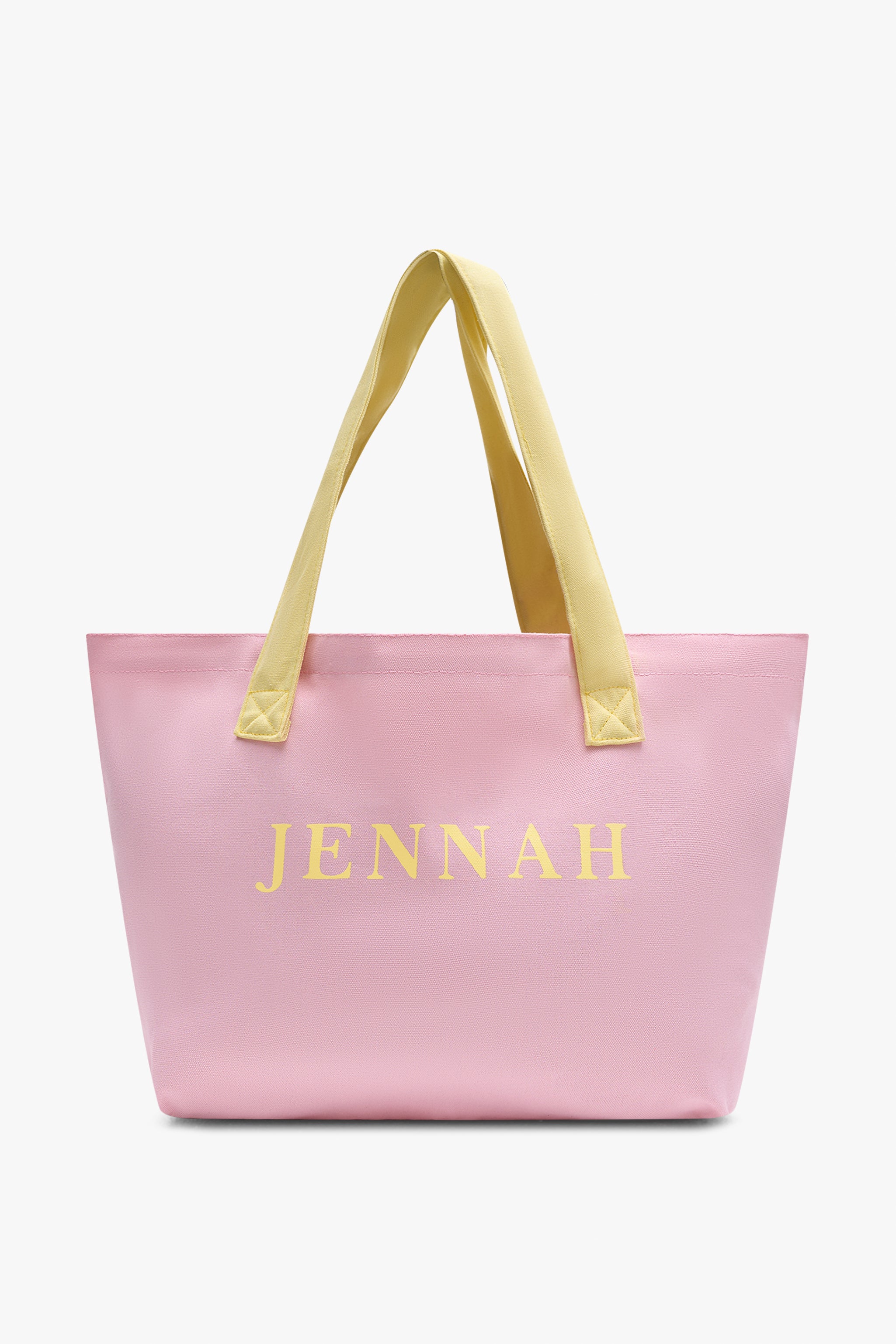 Tote bag jennah rose et jaune