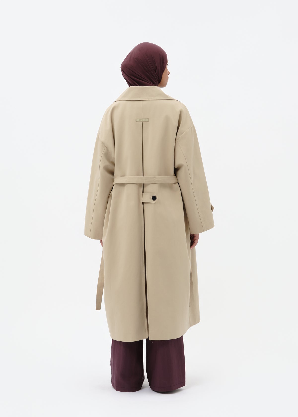 Trench oversize beige