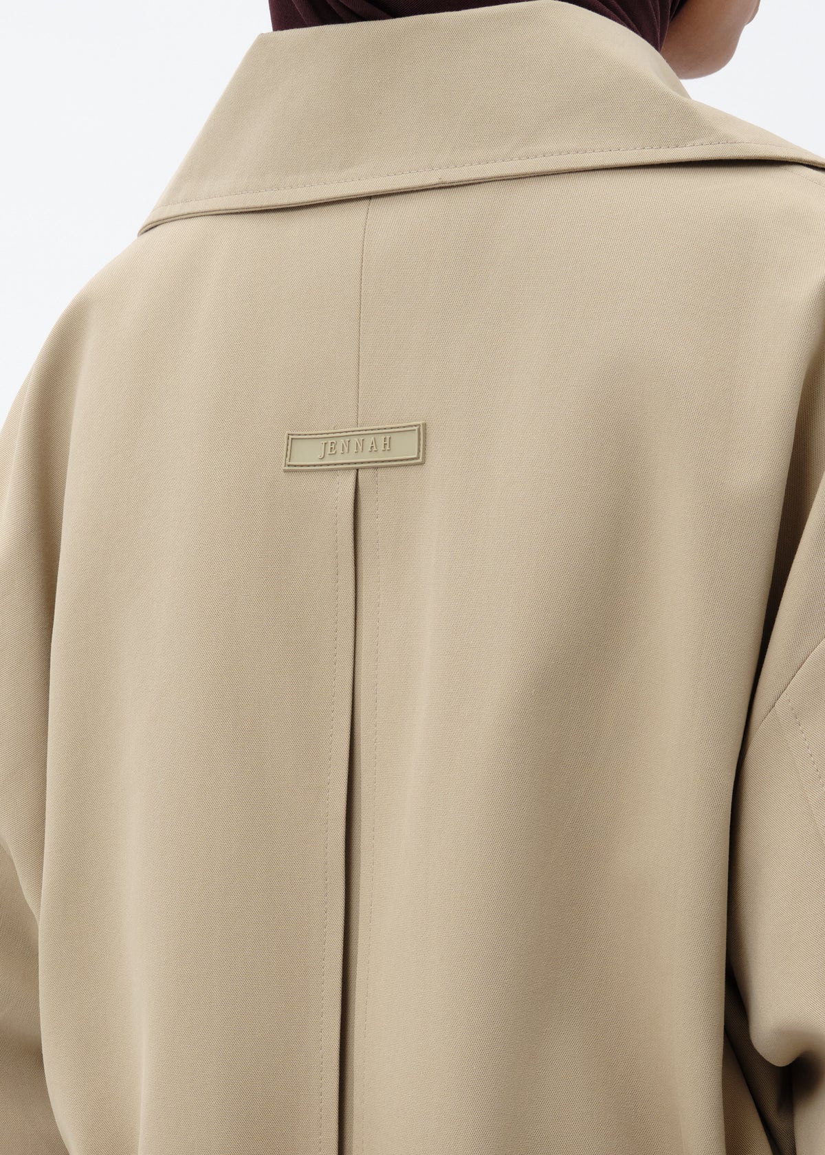 Trench oversize beige