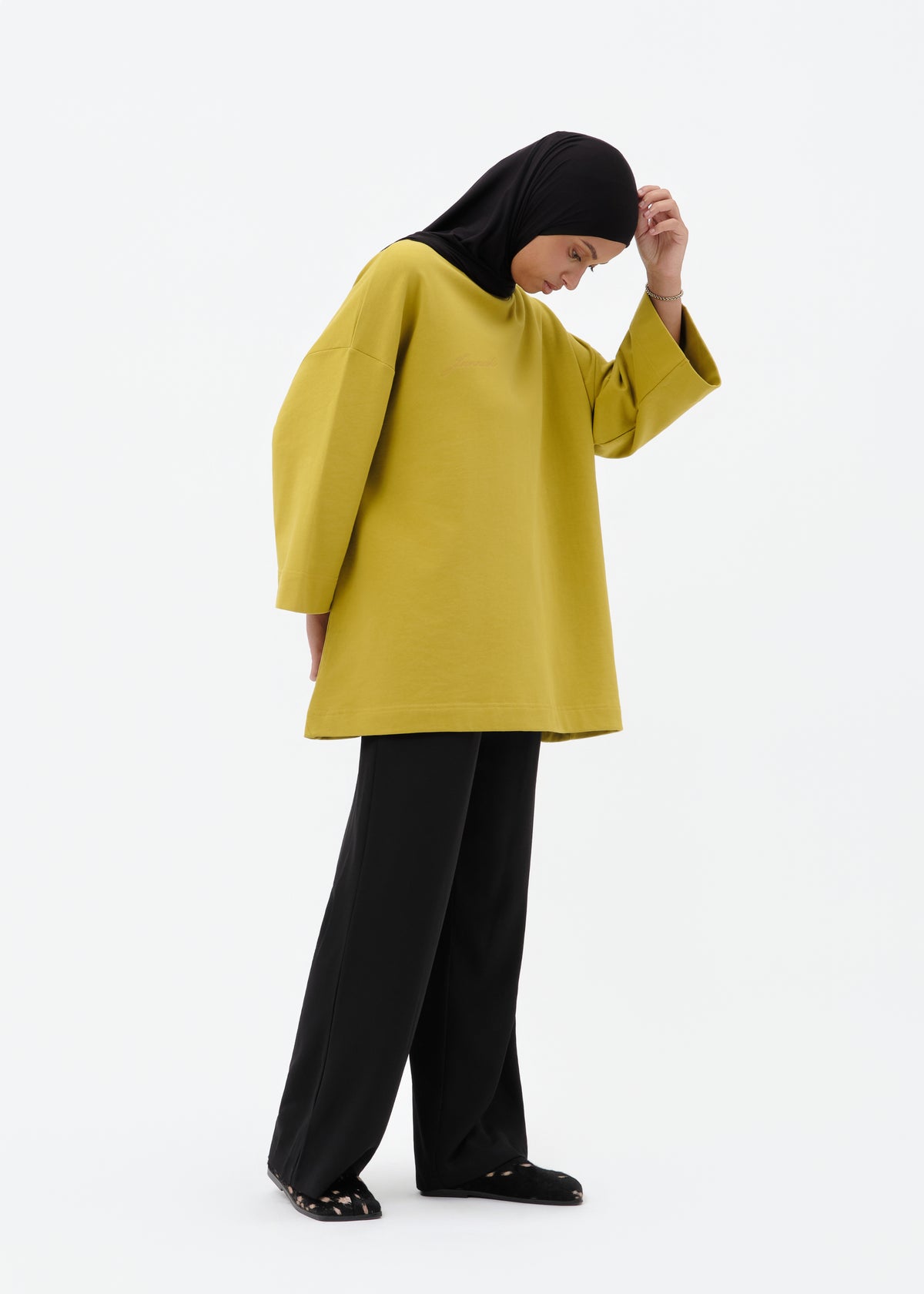 T-shirt oversize anis