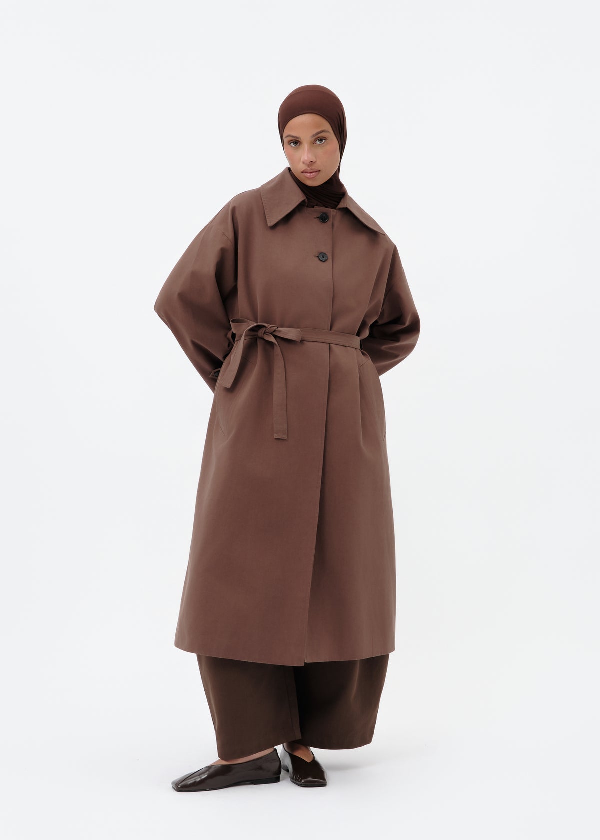 Trench oversize brown