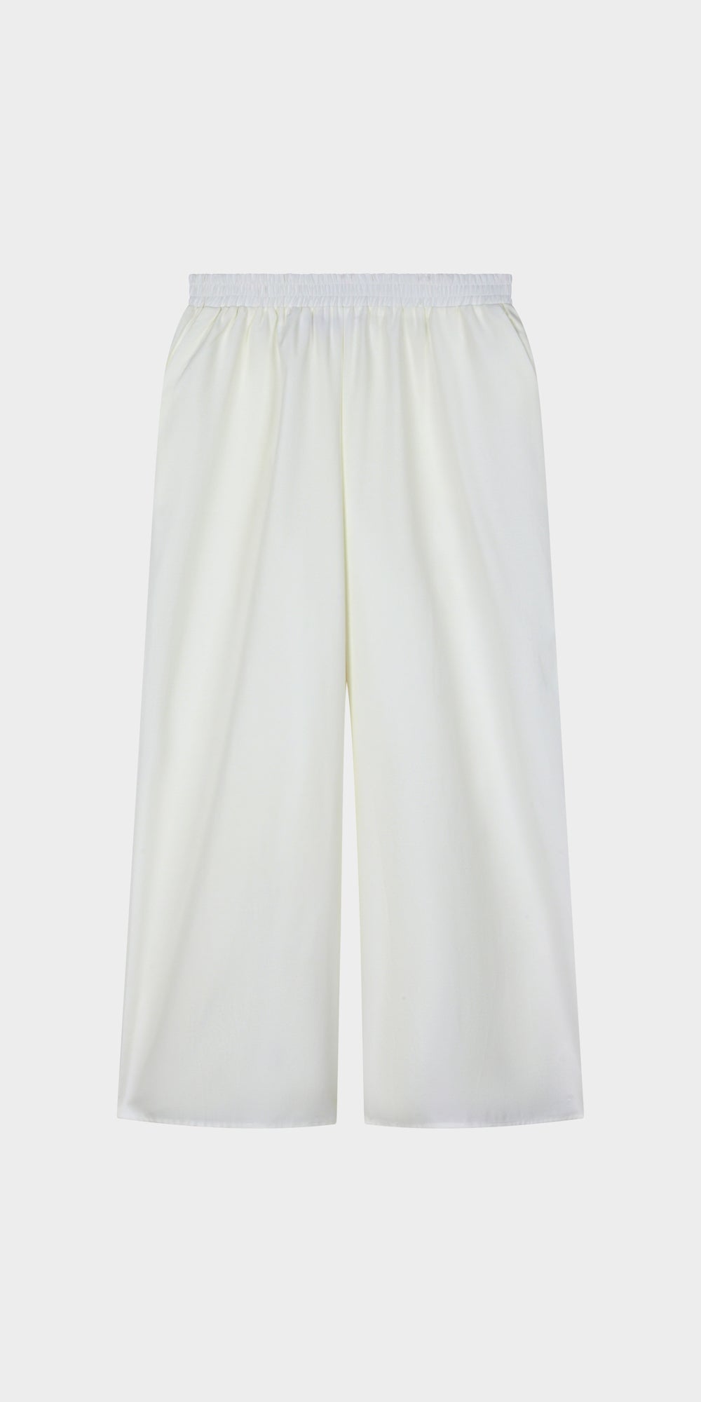 Pantalon oversize coton blanc
