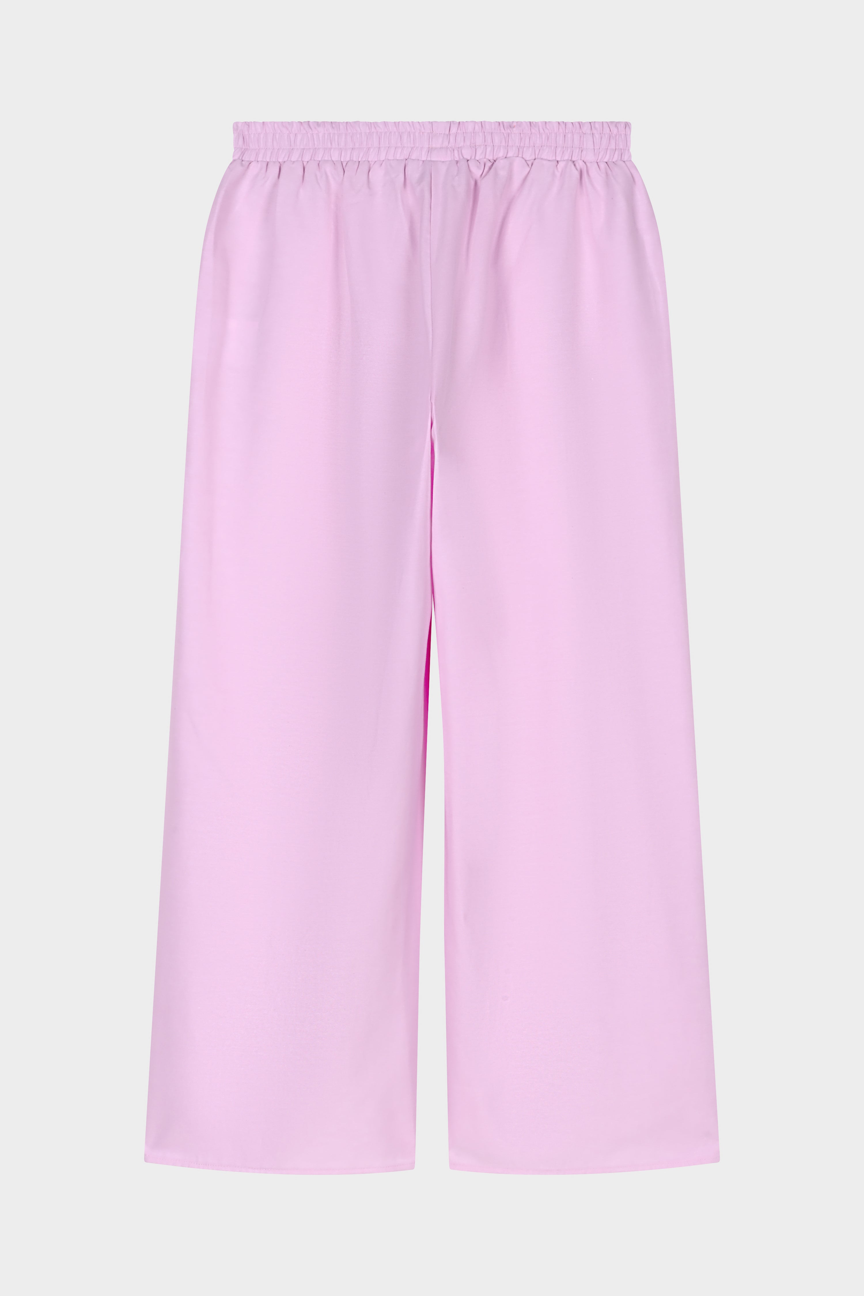 Pantalon oversize coton rose