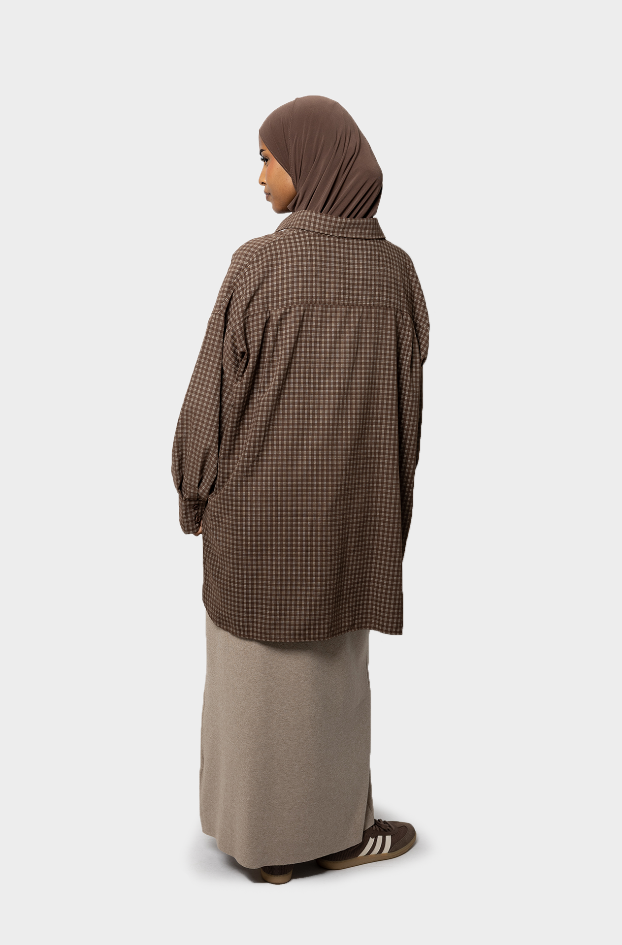 La chemise à carreaux cacao