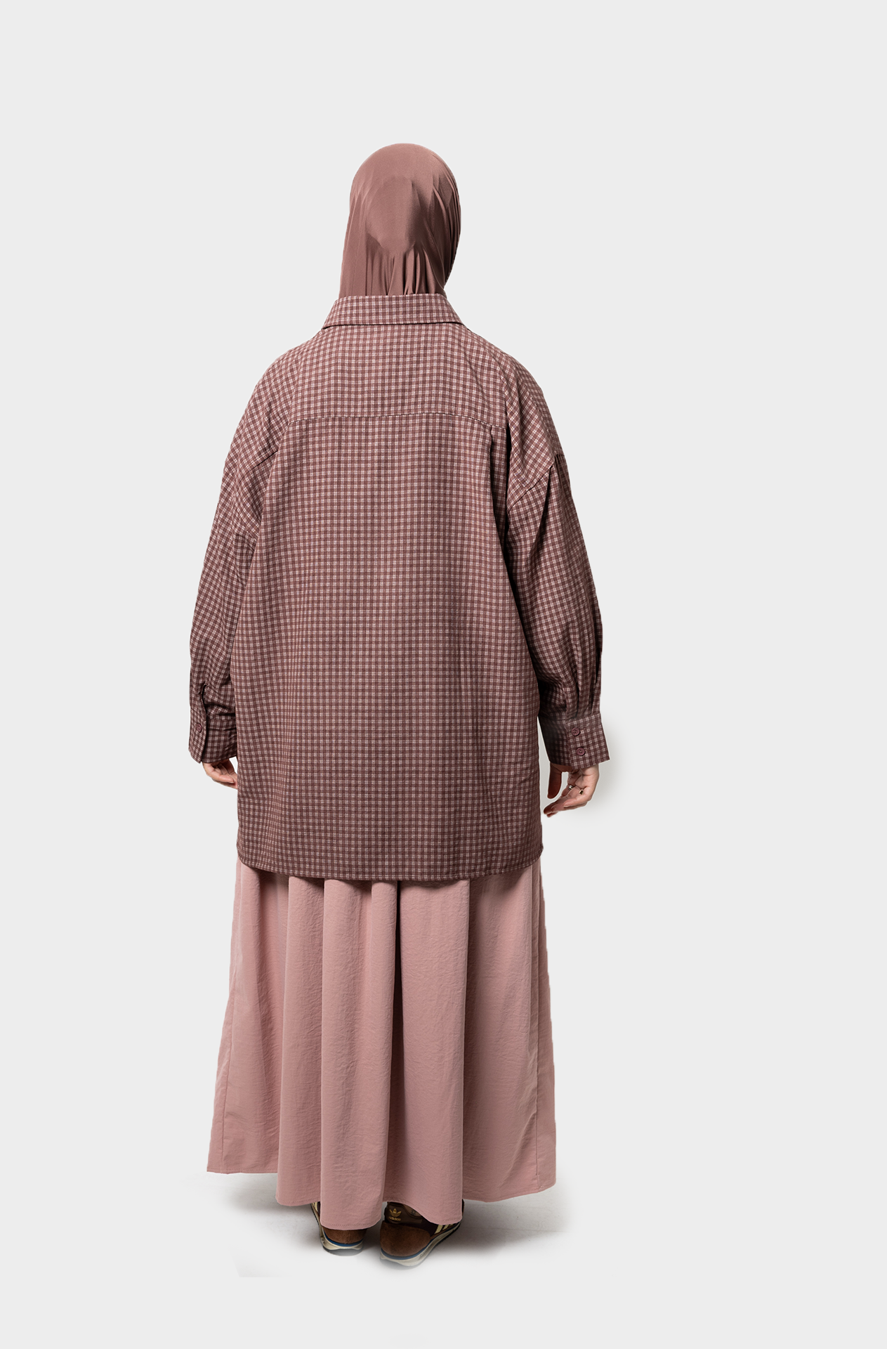 La chemise à carreaux burgundy