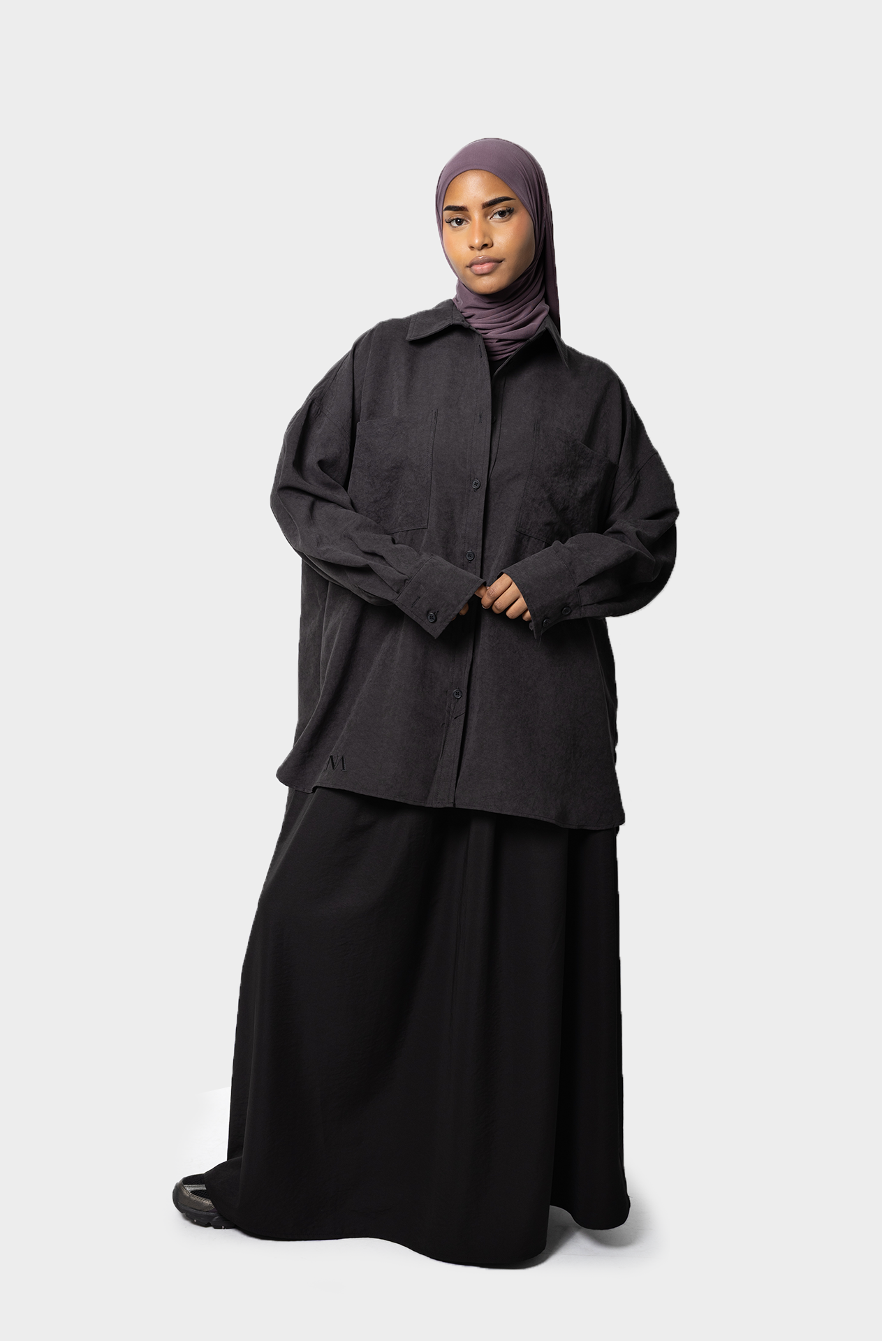 La chemise oversize noir