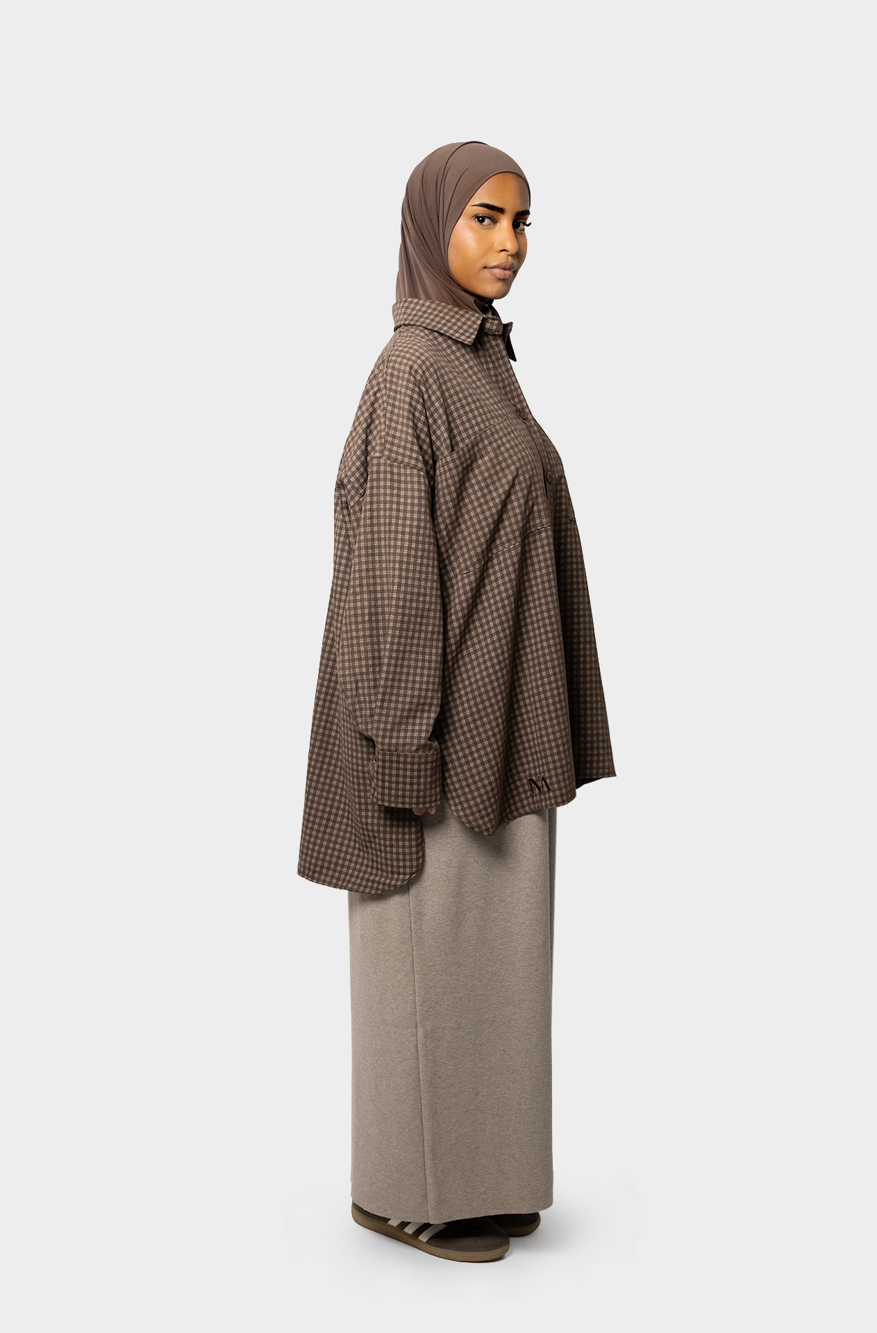 La chemise à carreaux cacao