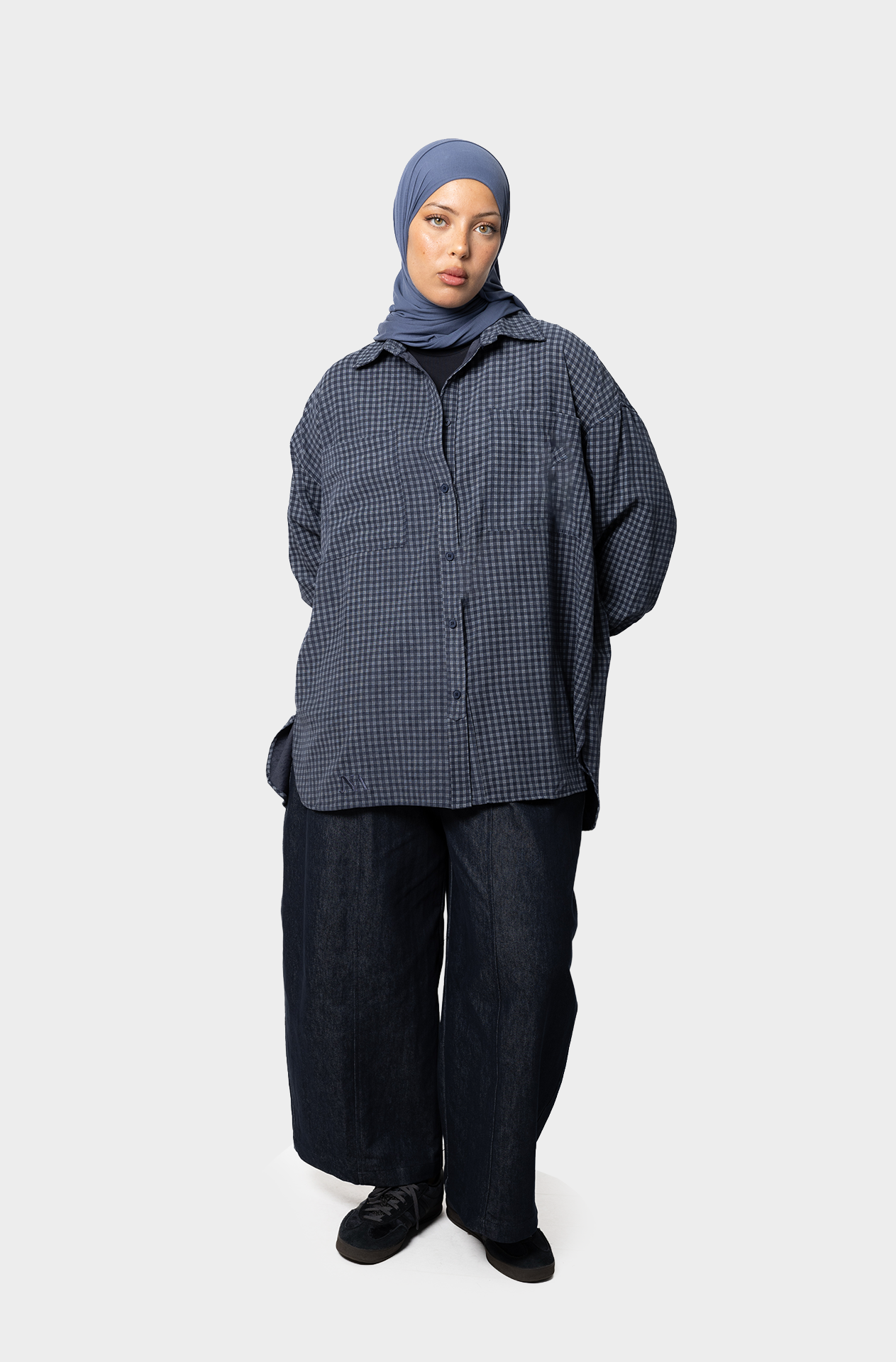 La chemise à carreaux navy