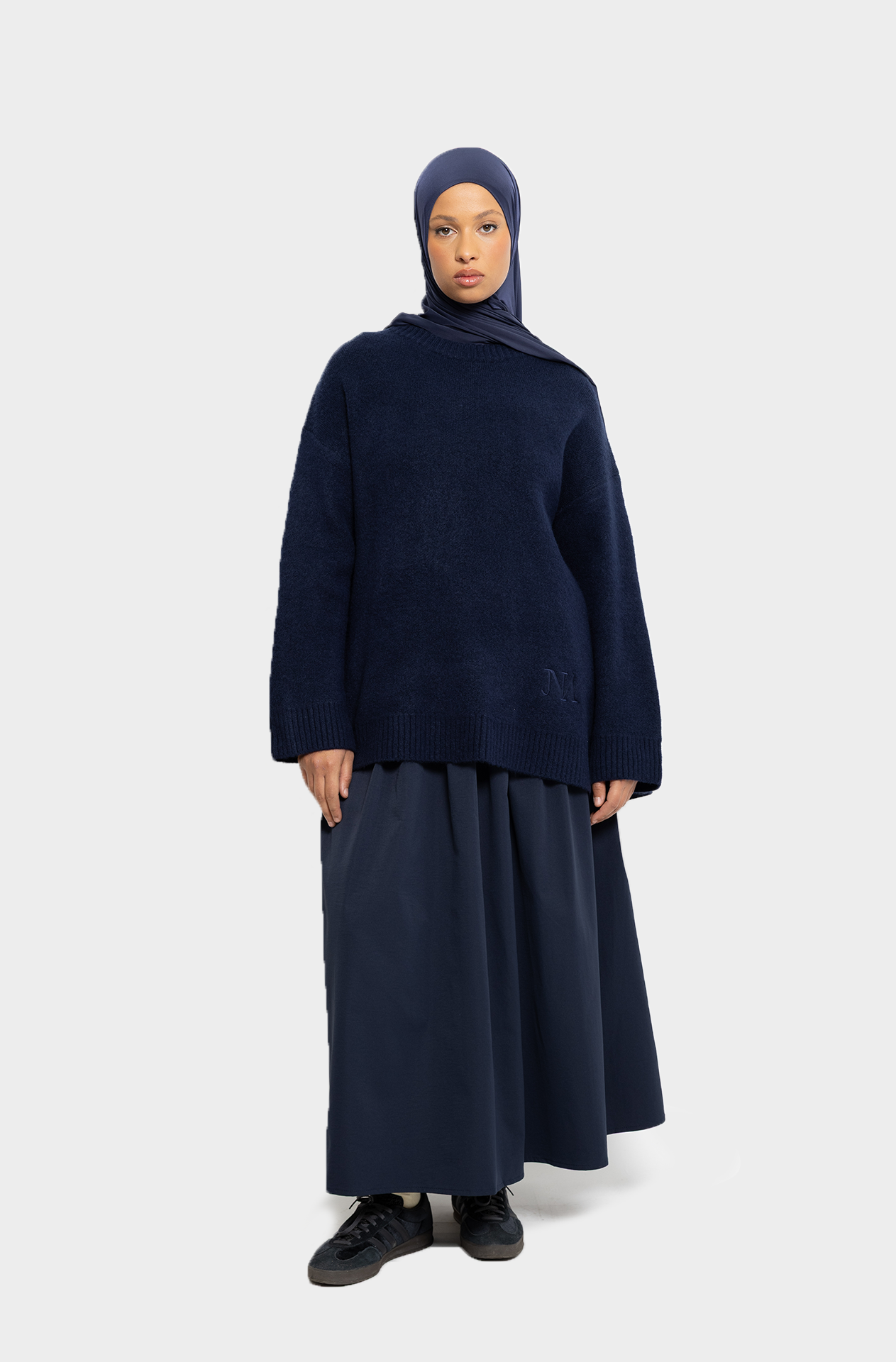 Pull oversize navy