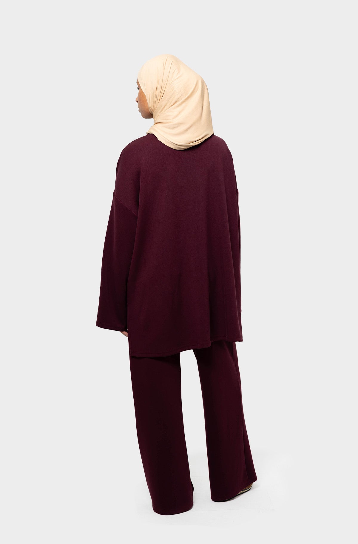 T-shirt modal burgundy