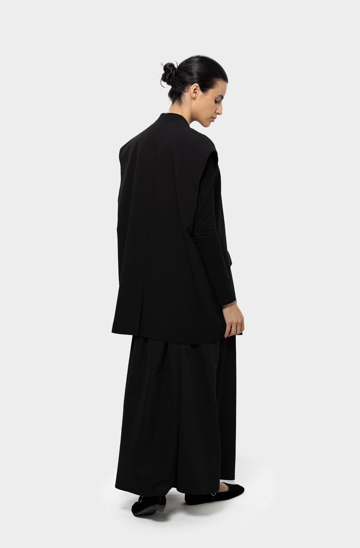 Blazer sans manches noir