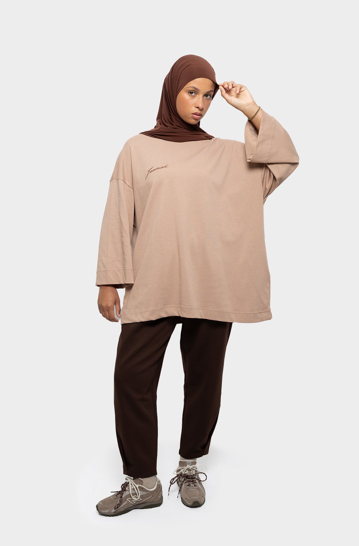 T-shirt oversize mocha
