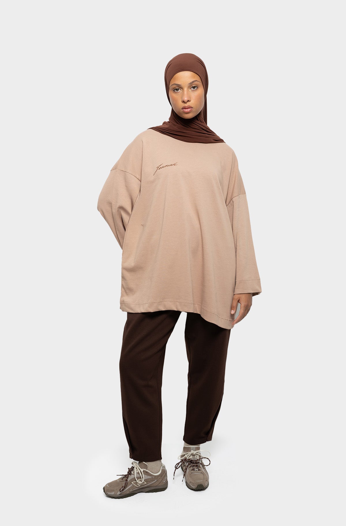 T-shirt oversize mocha