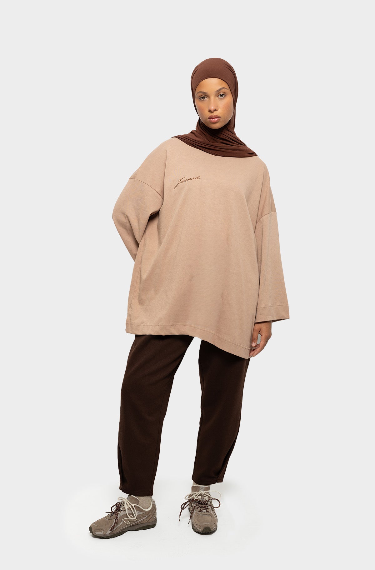 T-shirt oversize mocha