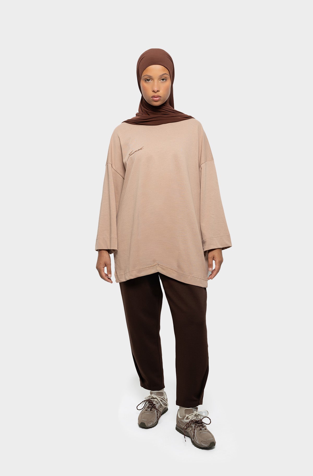 T-shirt oversize mocha