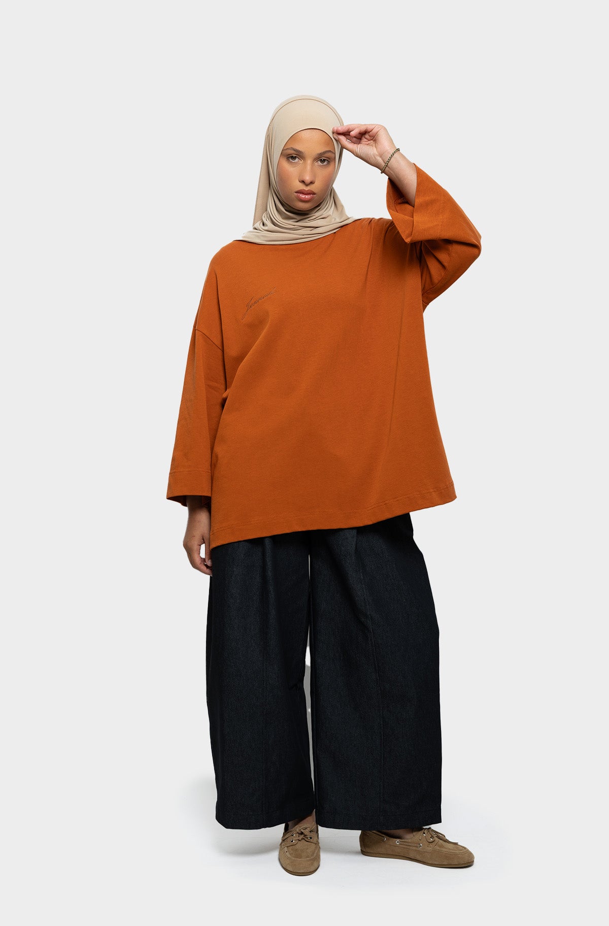 T-shirt oversize pumpkin