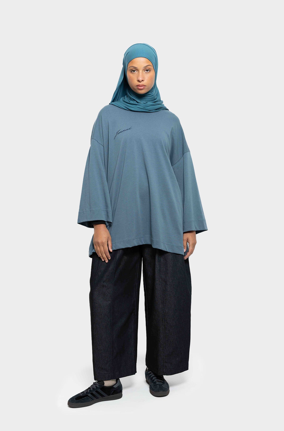 T-shirt oversize slate