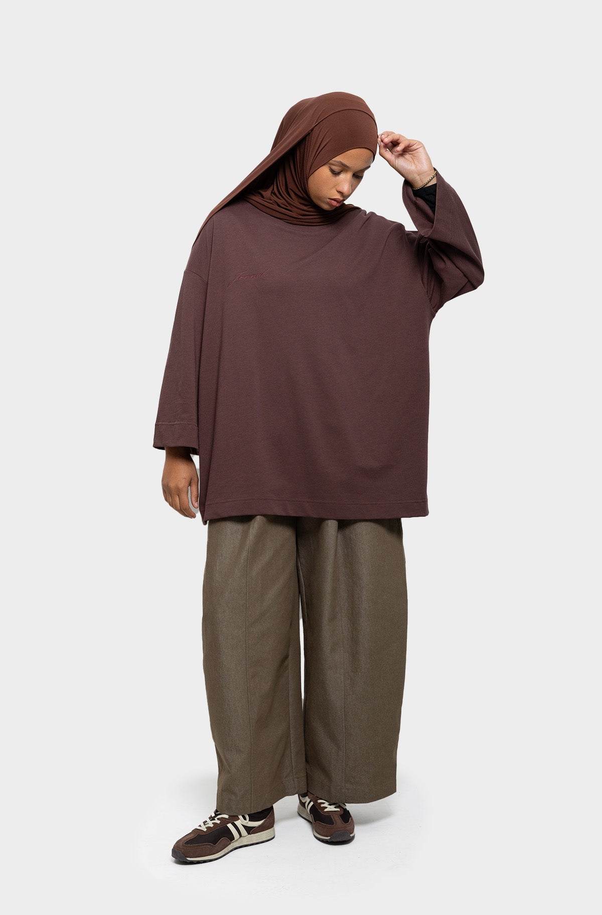 T-shirt oversize violine