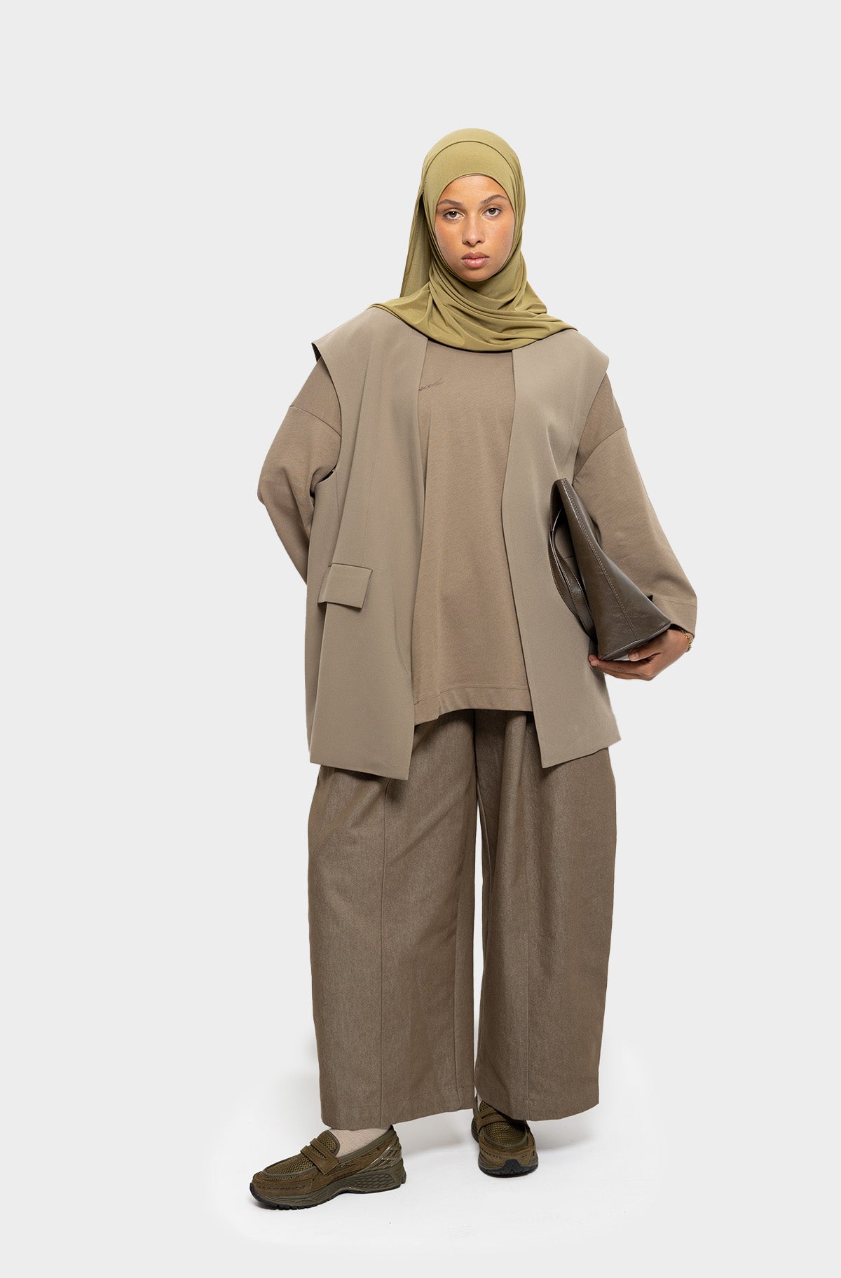 T-shirt oversize taupe