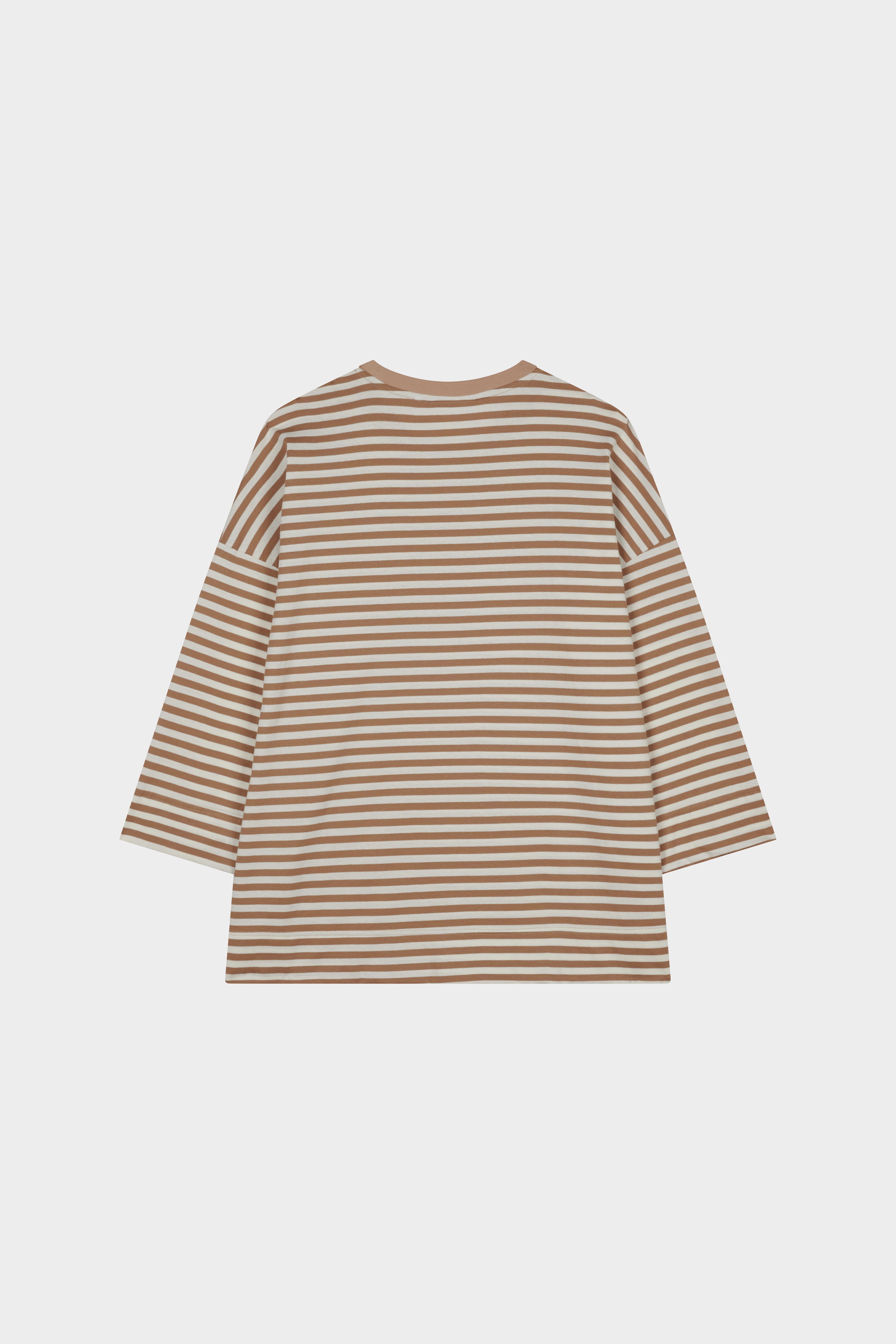 Beige/ecru striped sailor T-shirt
