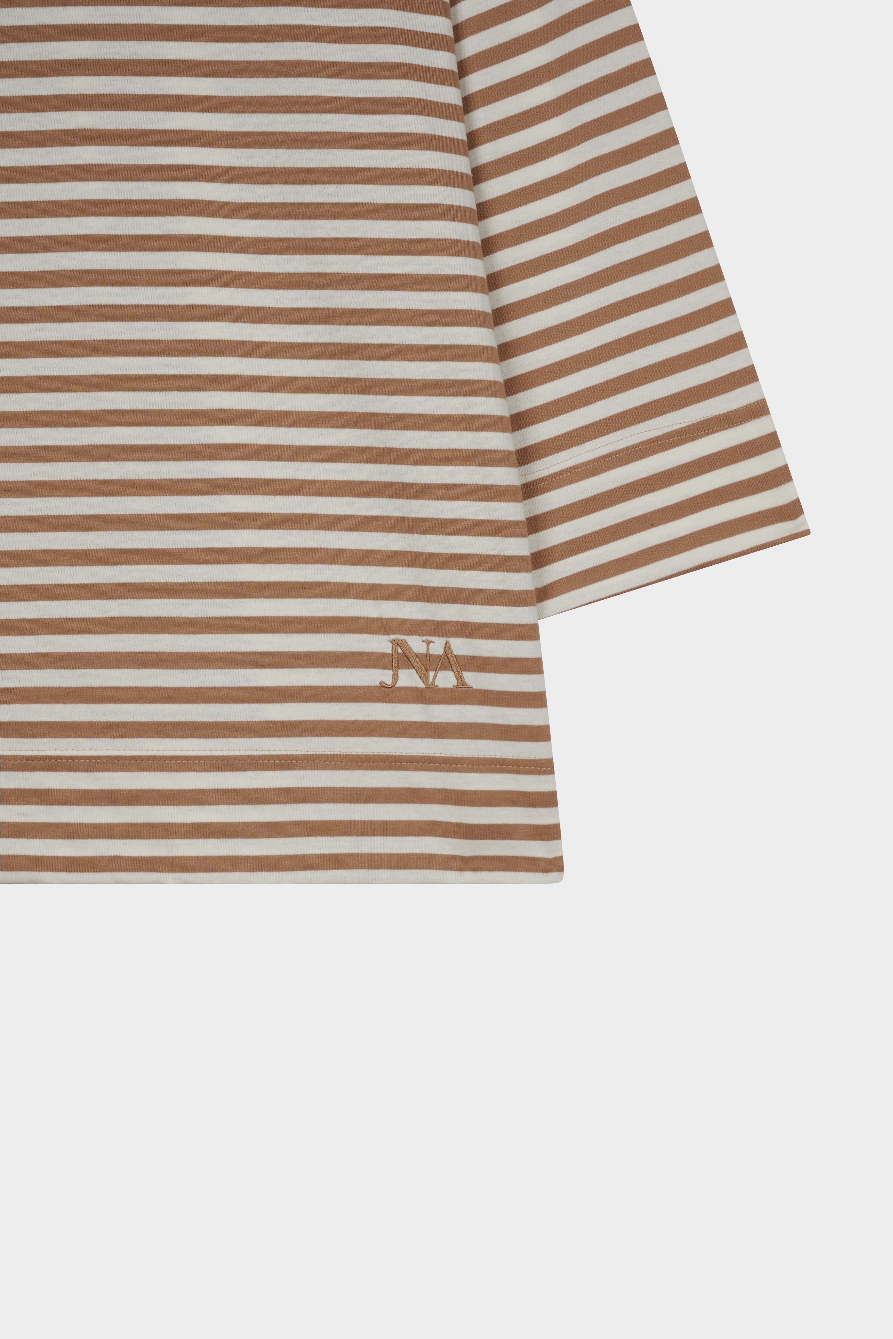 Beige/ecru striped sailor T-shirt