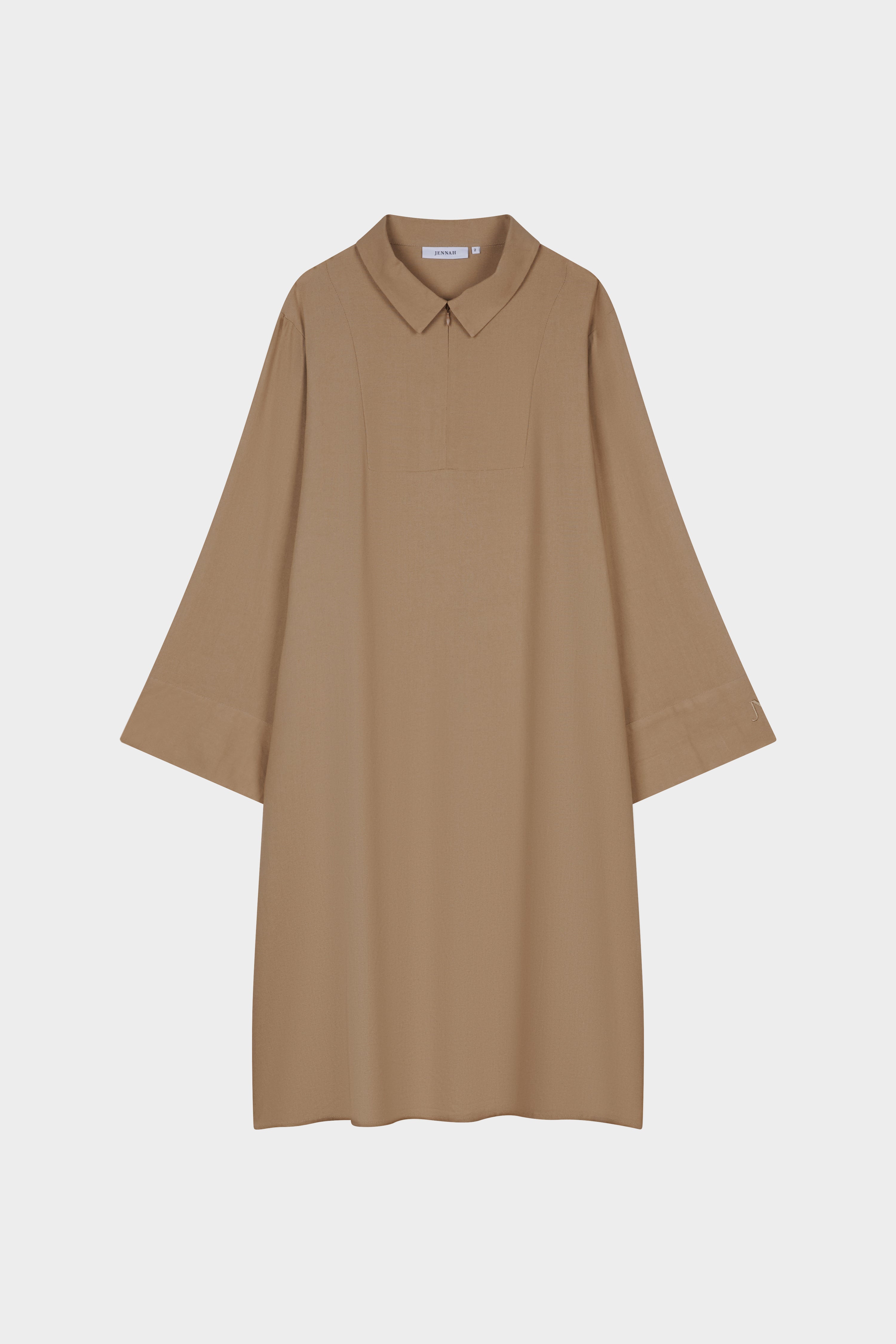 Taupe linen tunic