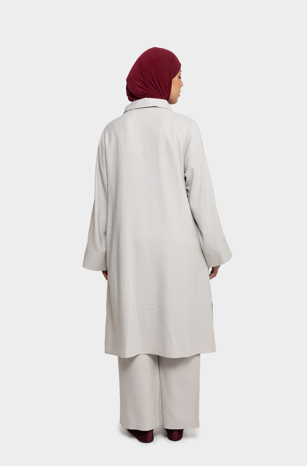 Greige linen tunic