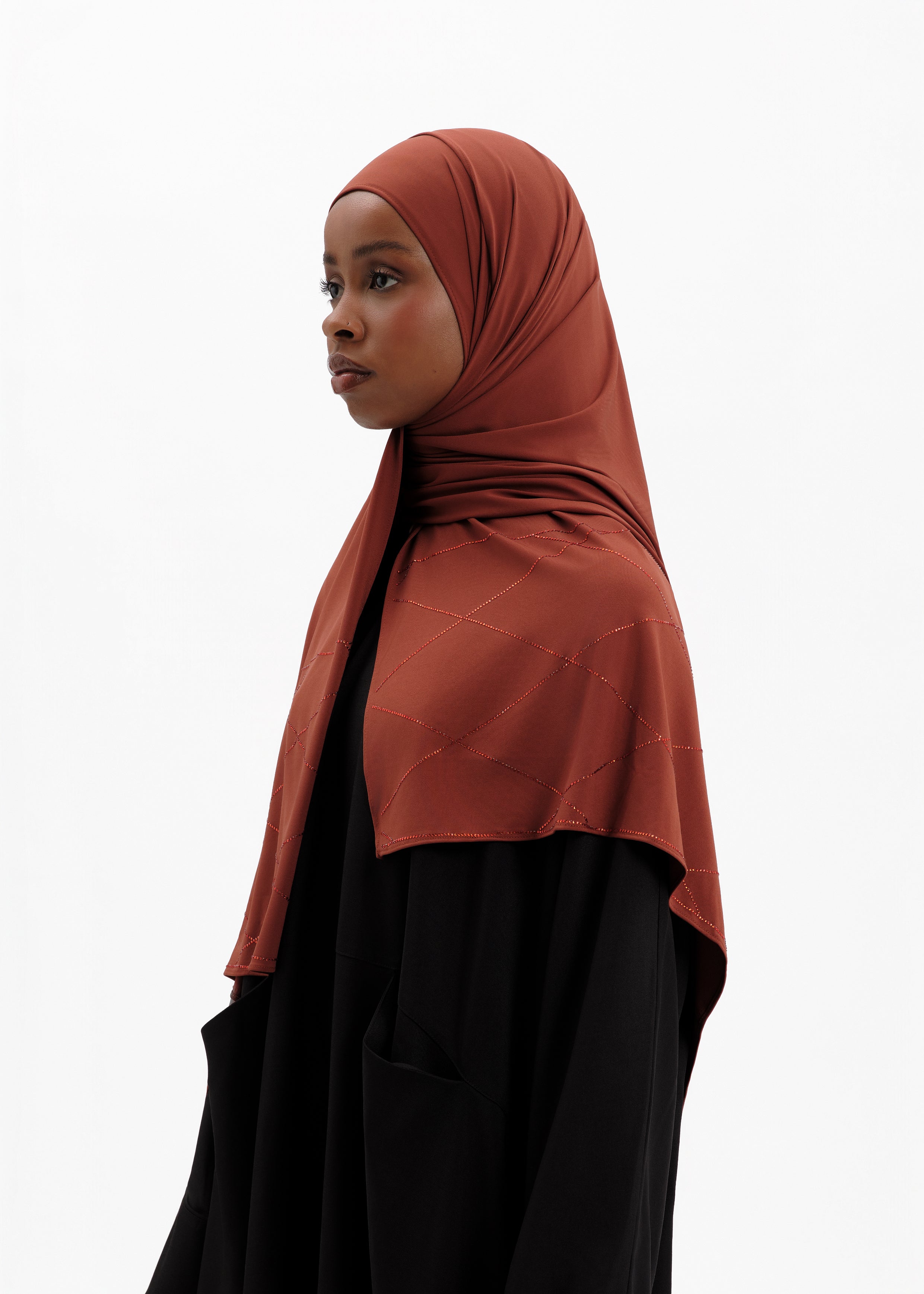 Cinnamon jersey strass baclava