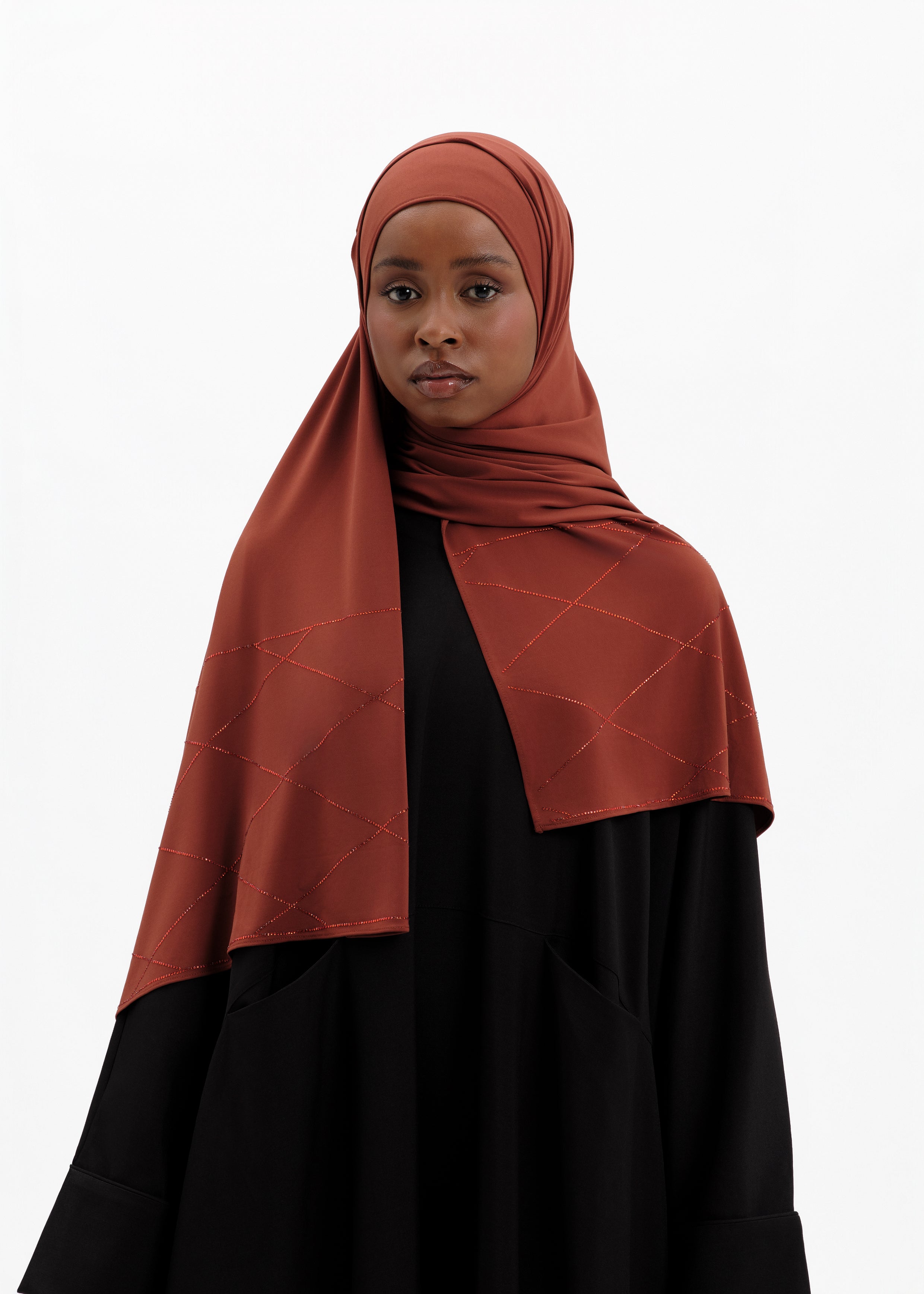 Cinnamon jersey strass baclava