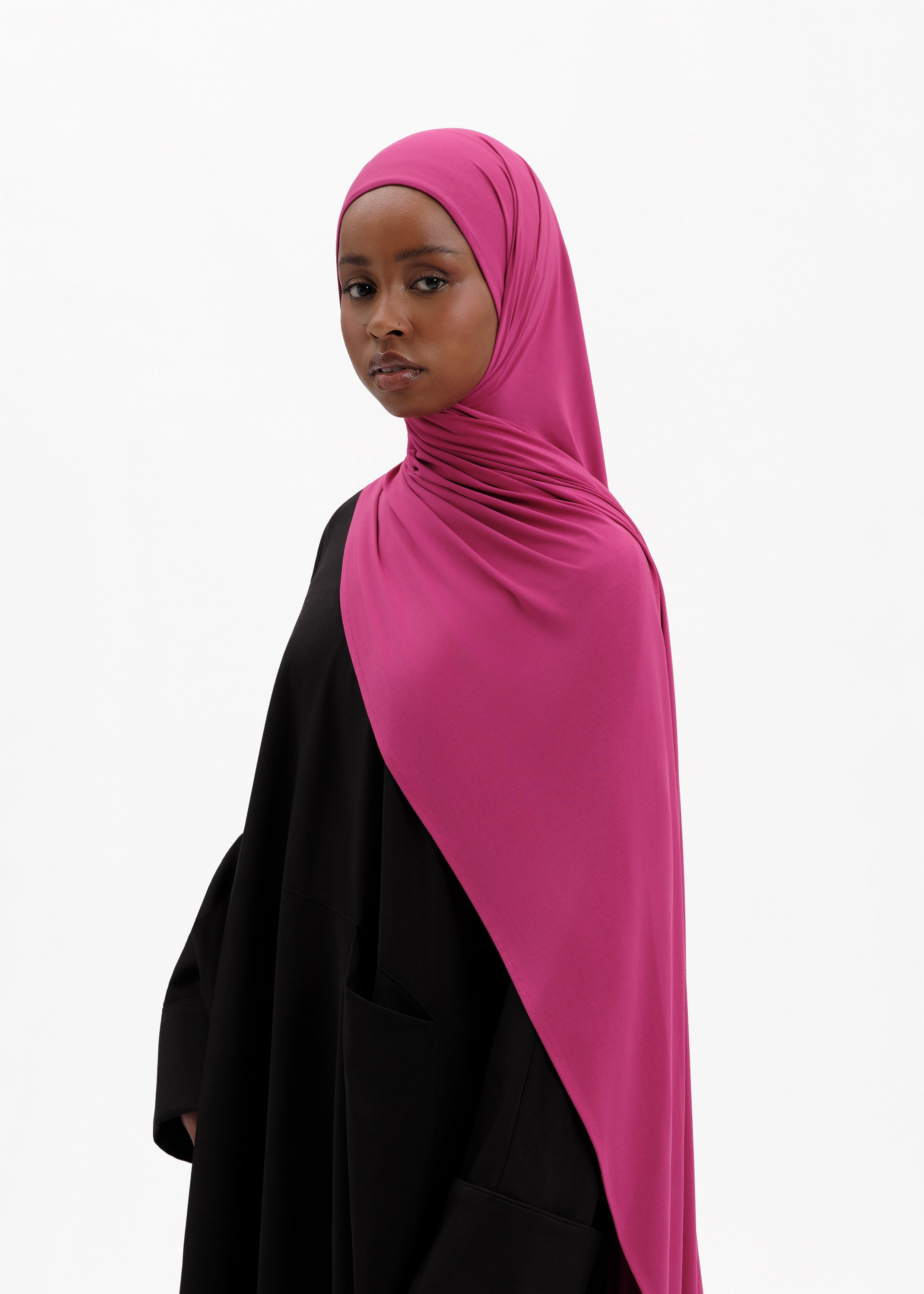 Bamboo fushia jersey