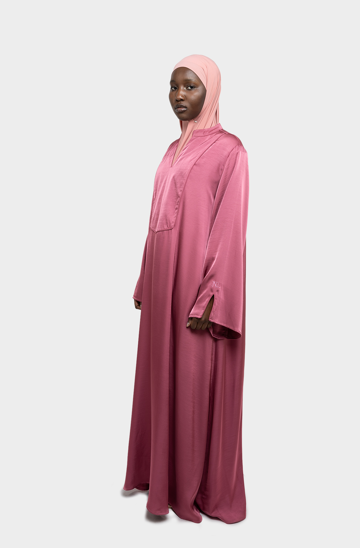 Robe Medina col tunisien Rose