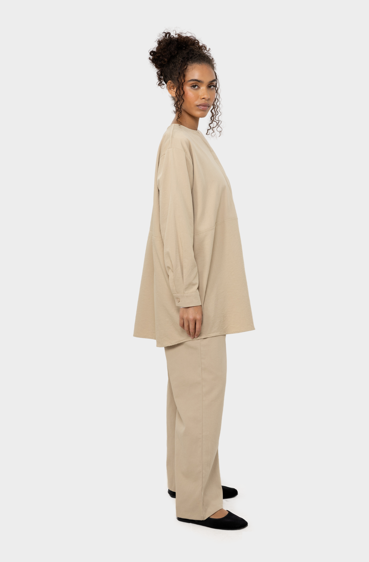 Ensemble coton beige