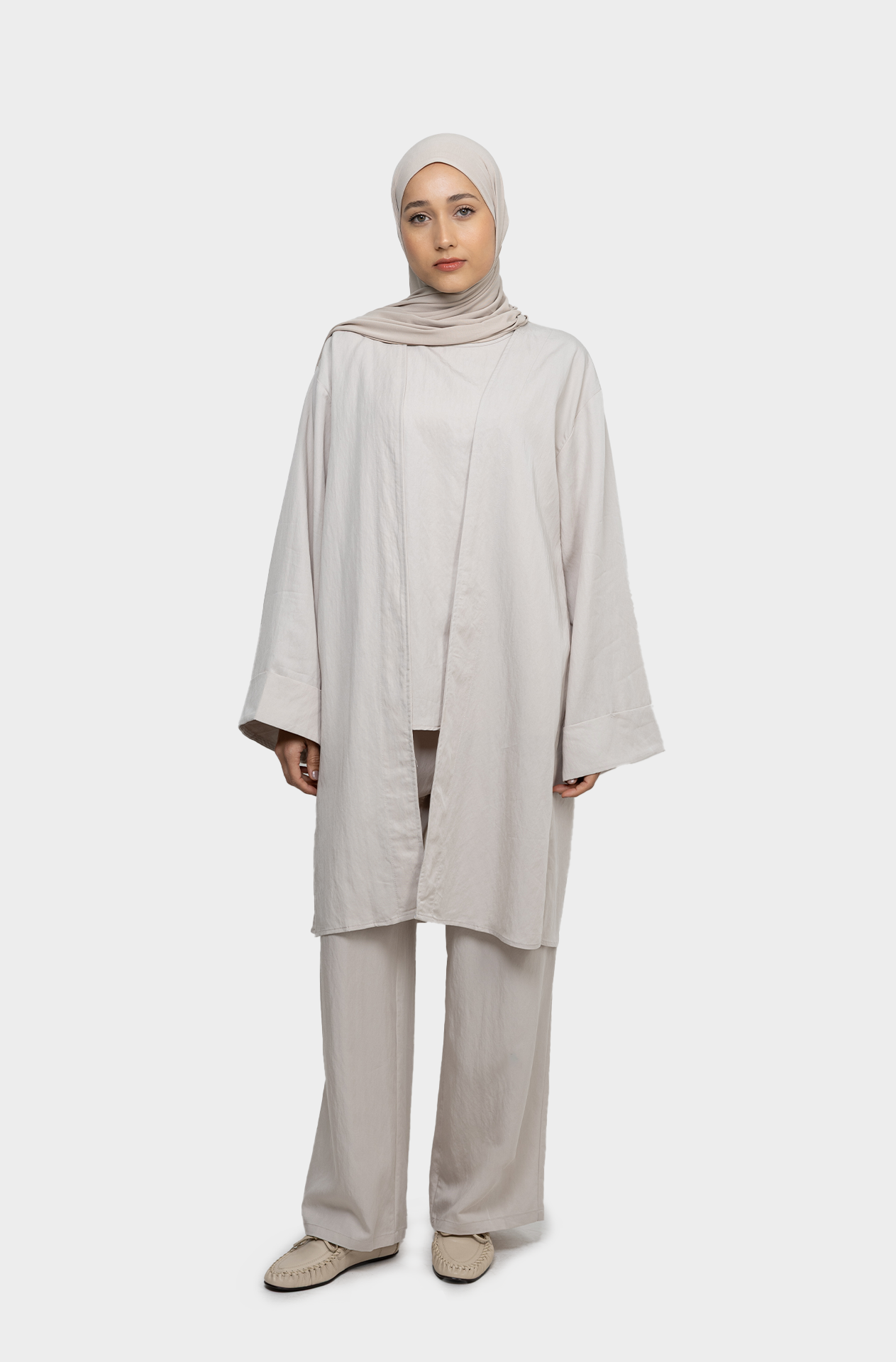 ensemble travel greige