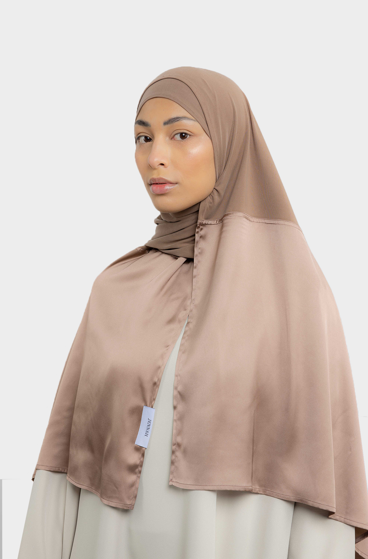 Taupe fusion hijab