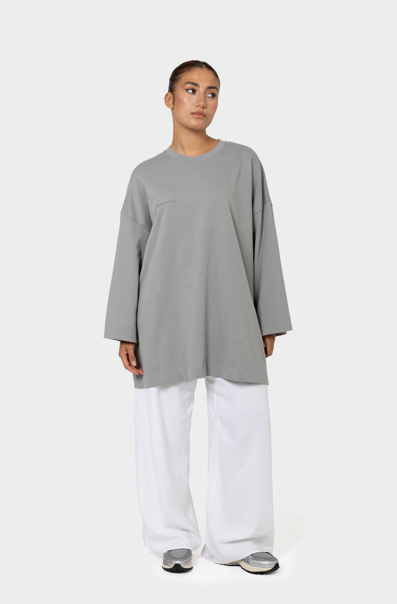 Light grey oversized t-shirt