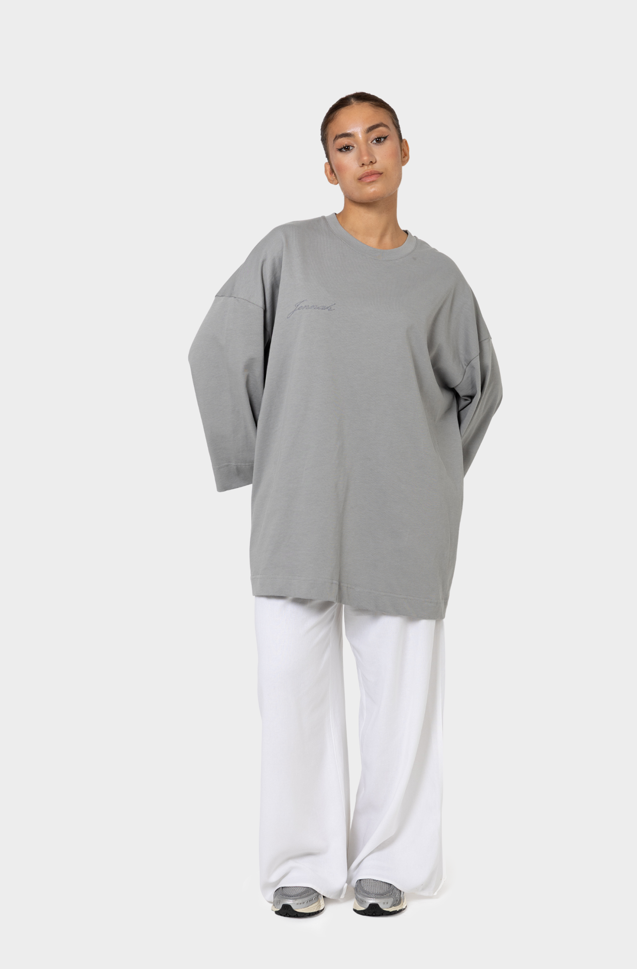 Light grey oversized t-shirt