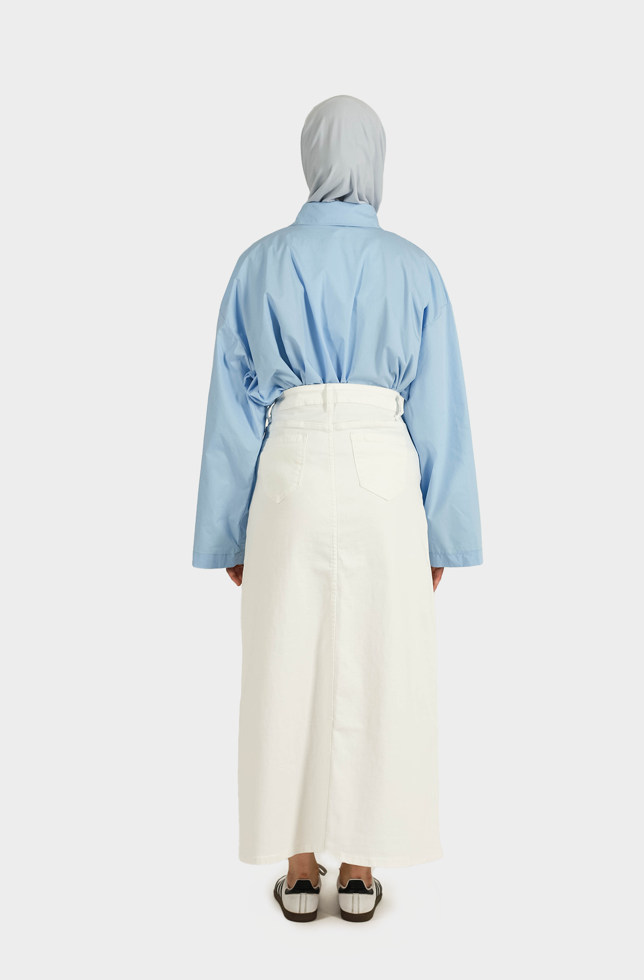 Jupe jean blanc